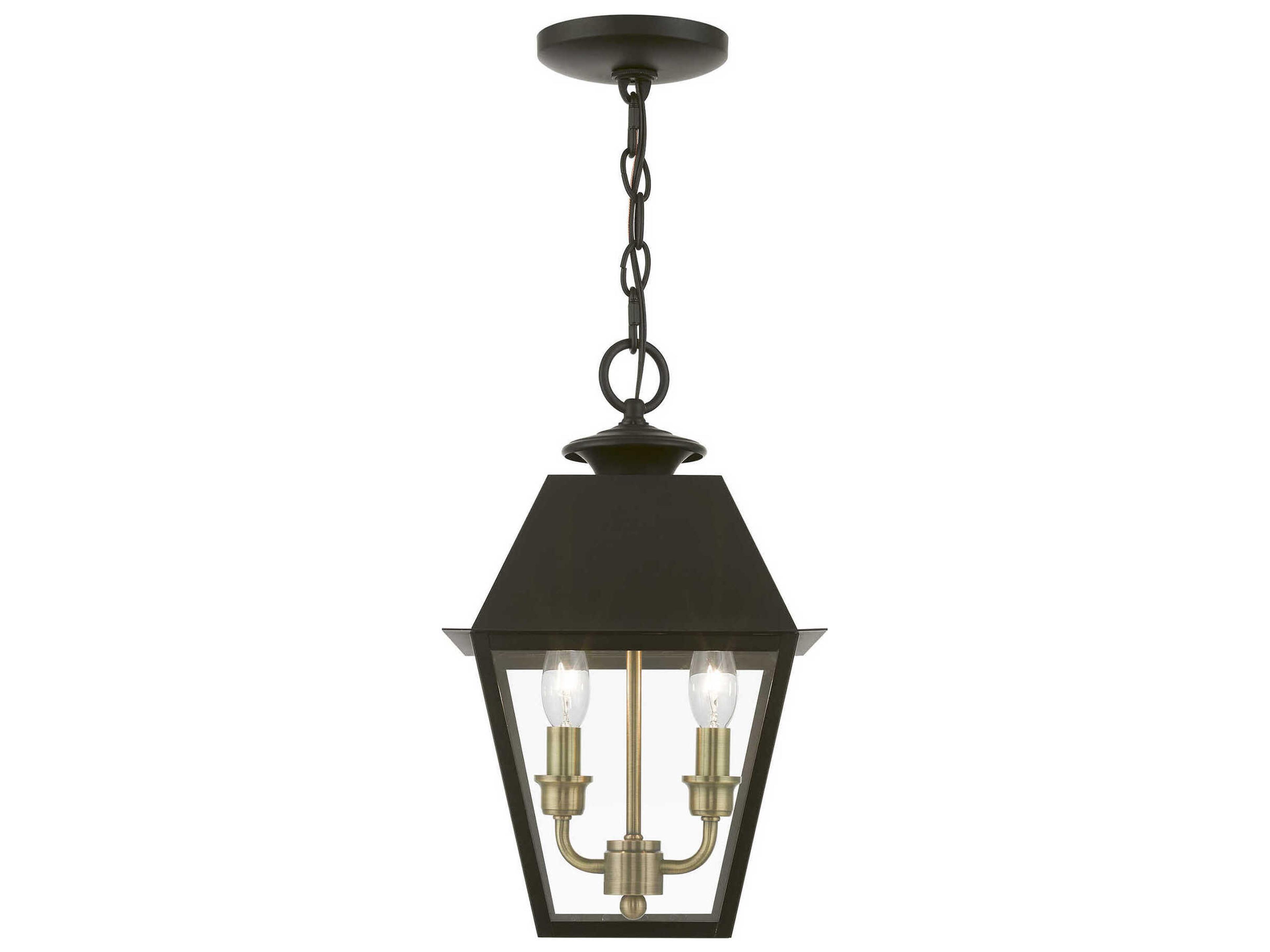 Livex Lighting Wentworth Finish Cluster 2 - Light Outdoor Hanging Light