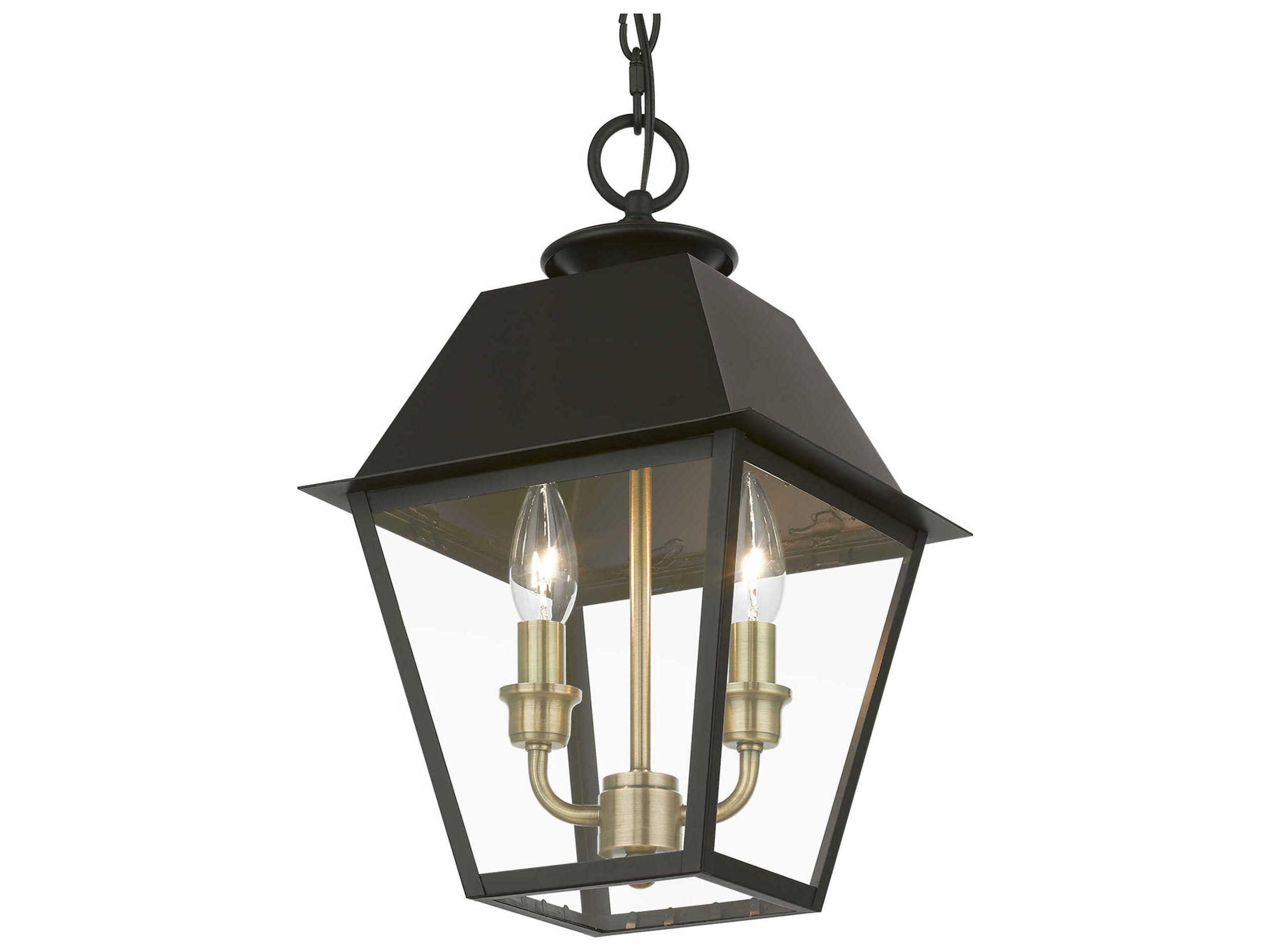 Livex Lighting Wentworth Finish Cluster 2 - Light Outdoor Hanging Light