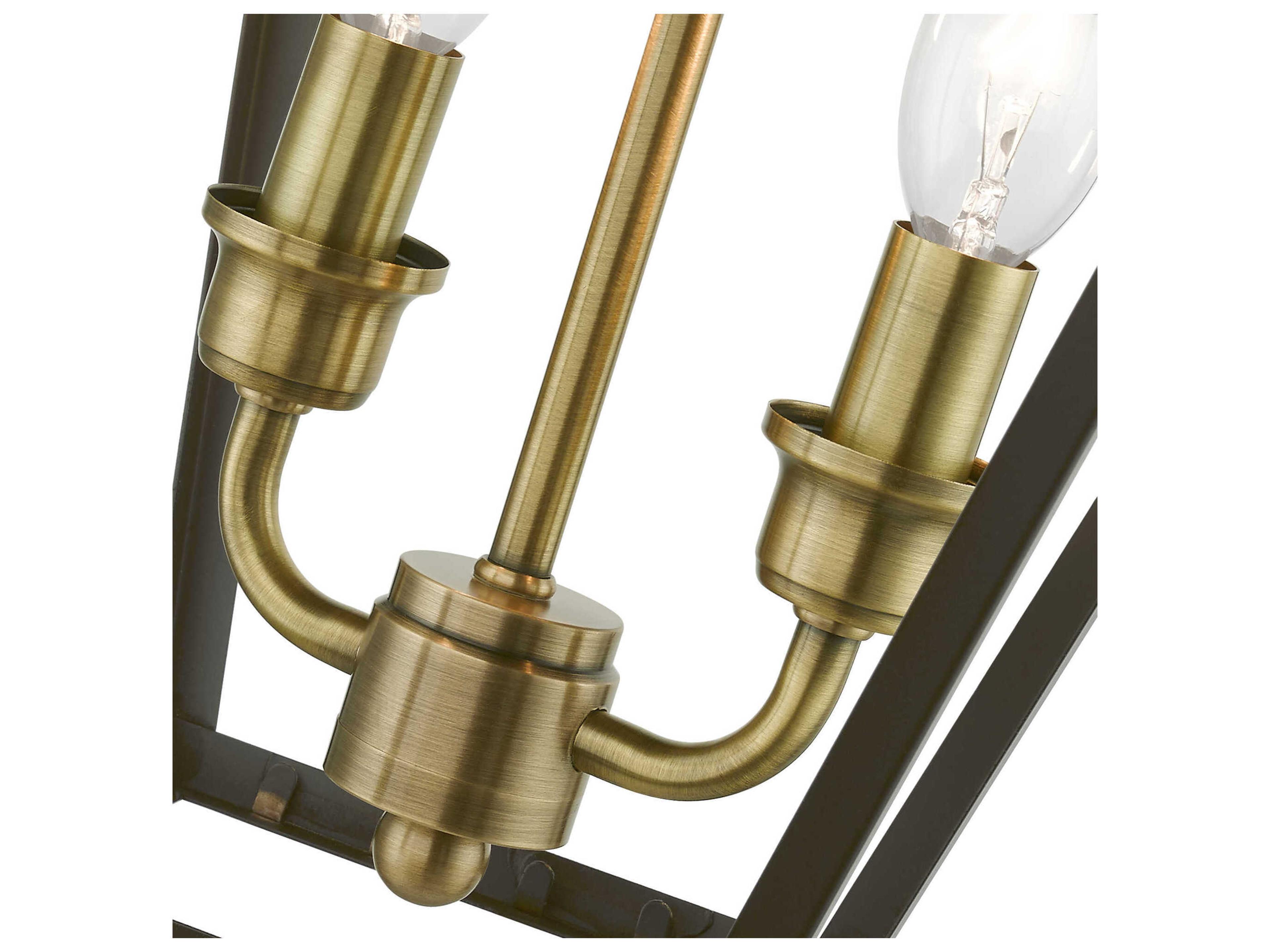 Livex Lighting Wentworth Finish Cluster 2 - Light Outdoor Hanging Light