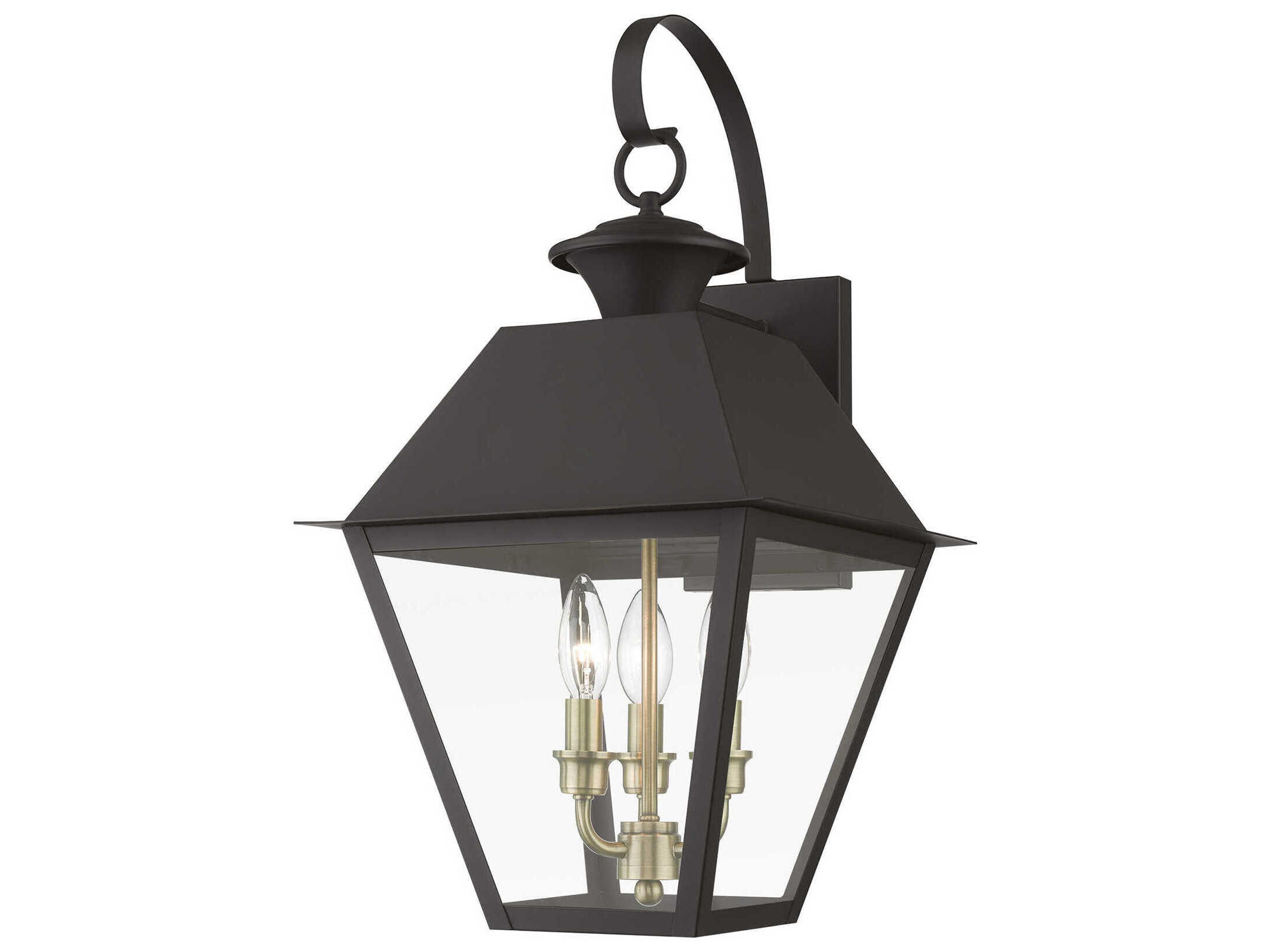 Wentworth Finish Cluster 3 - Light Outdoor Wall Light