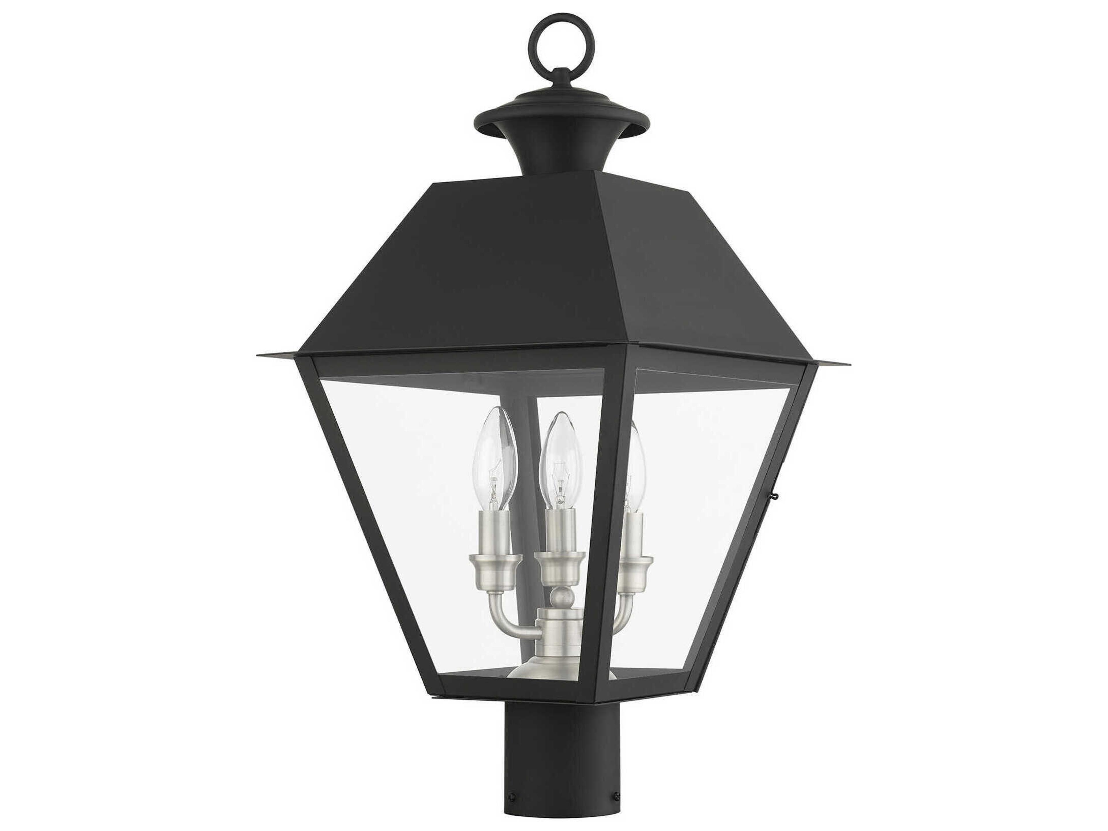 Livex Lighting Mansfield 3 - Light Outdoor Post Light