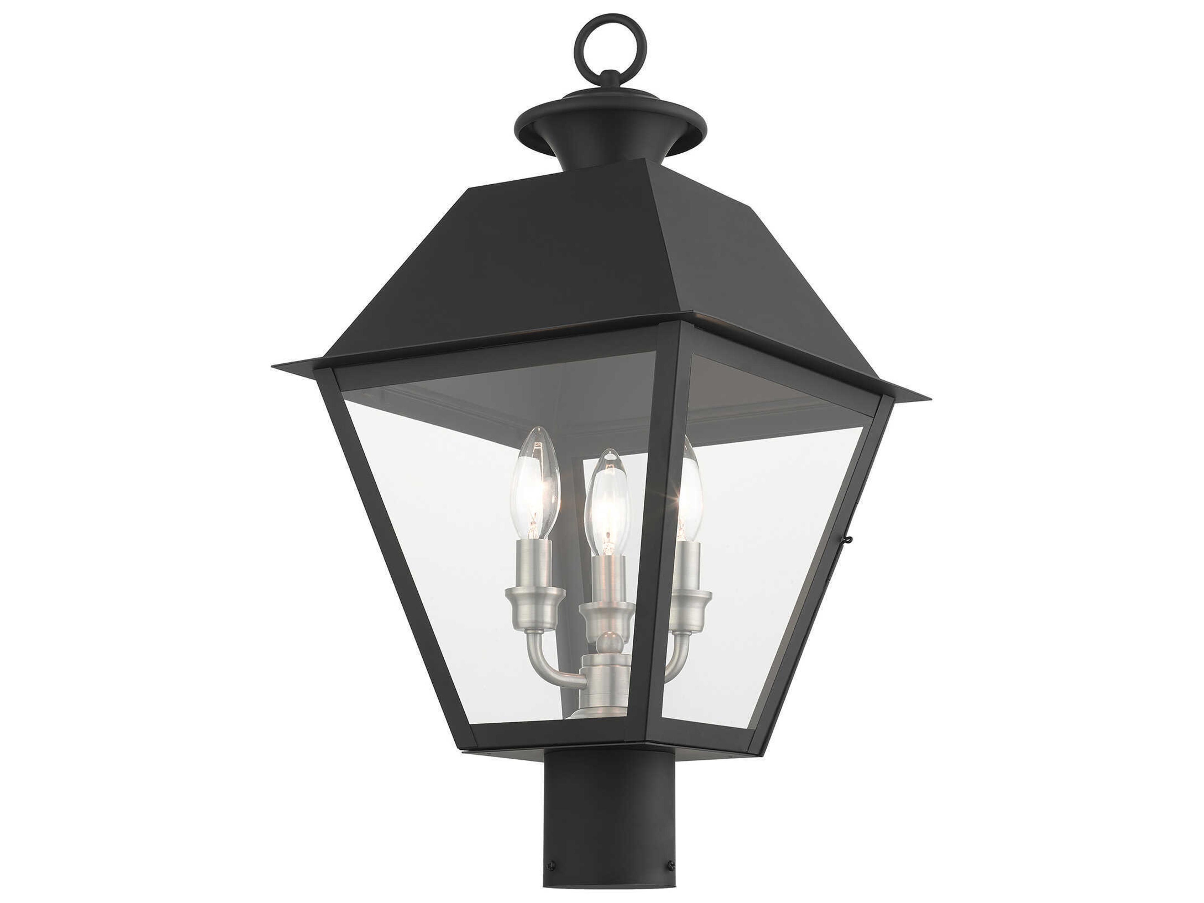 Livex Lighting Mansfield 3 - Light Outdoor Post Light
