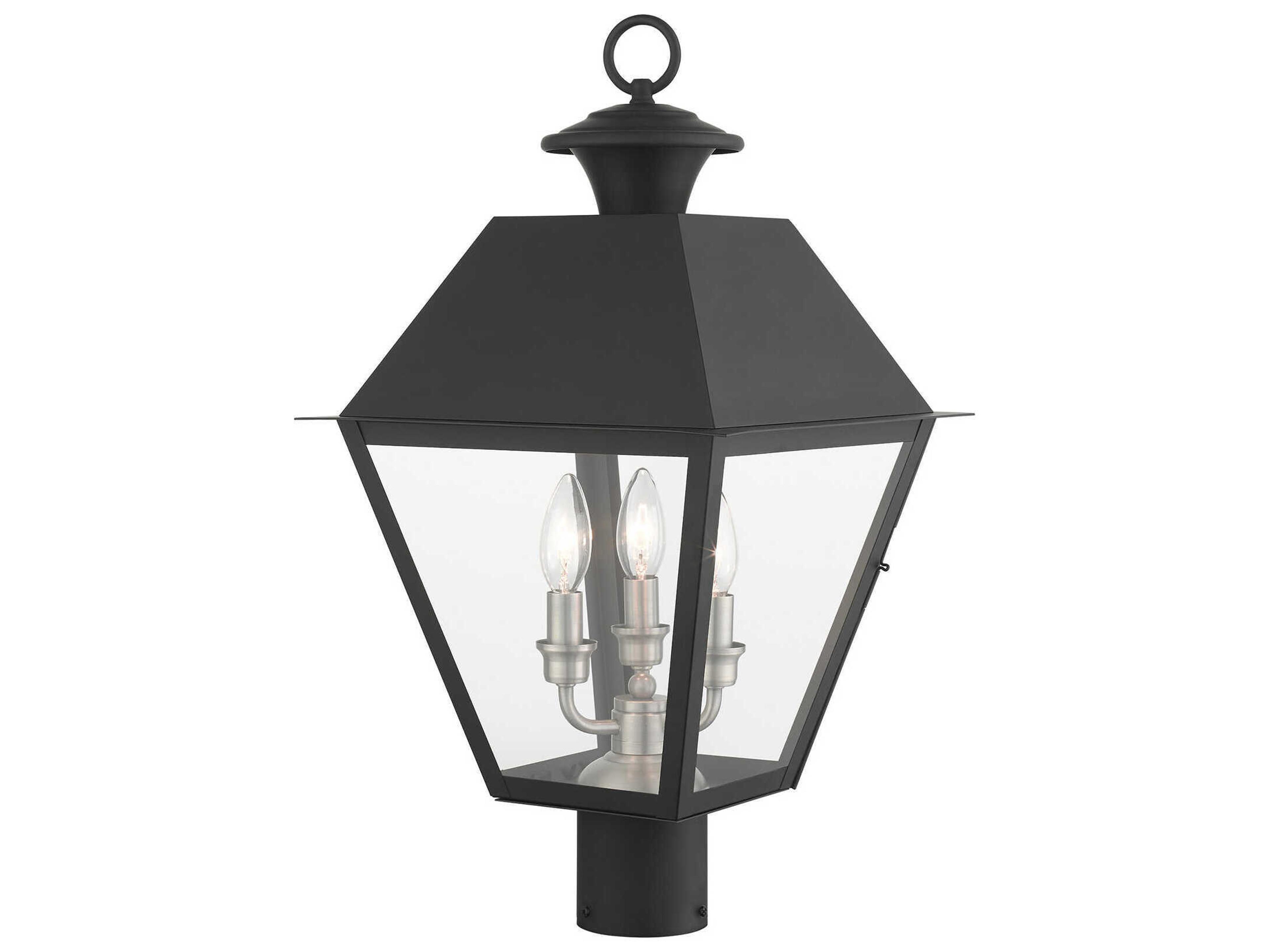 Livex Lighting Mansfield 3 - Light Outdoor Post Light