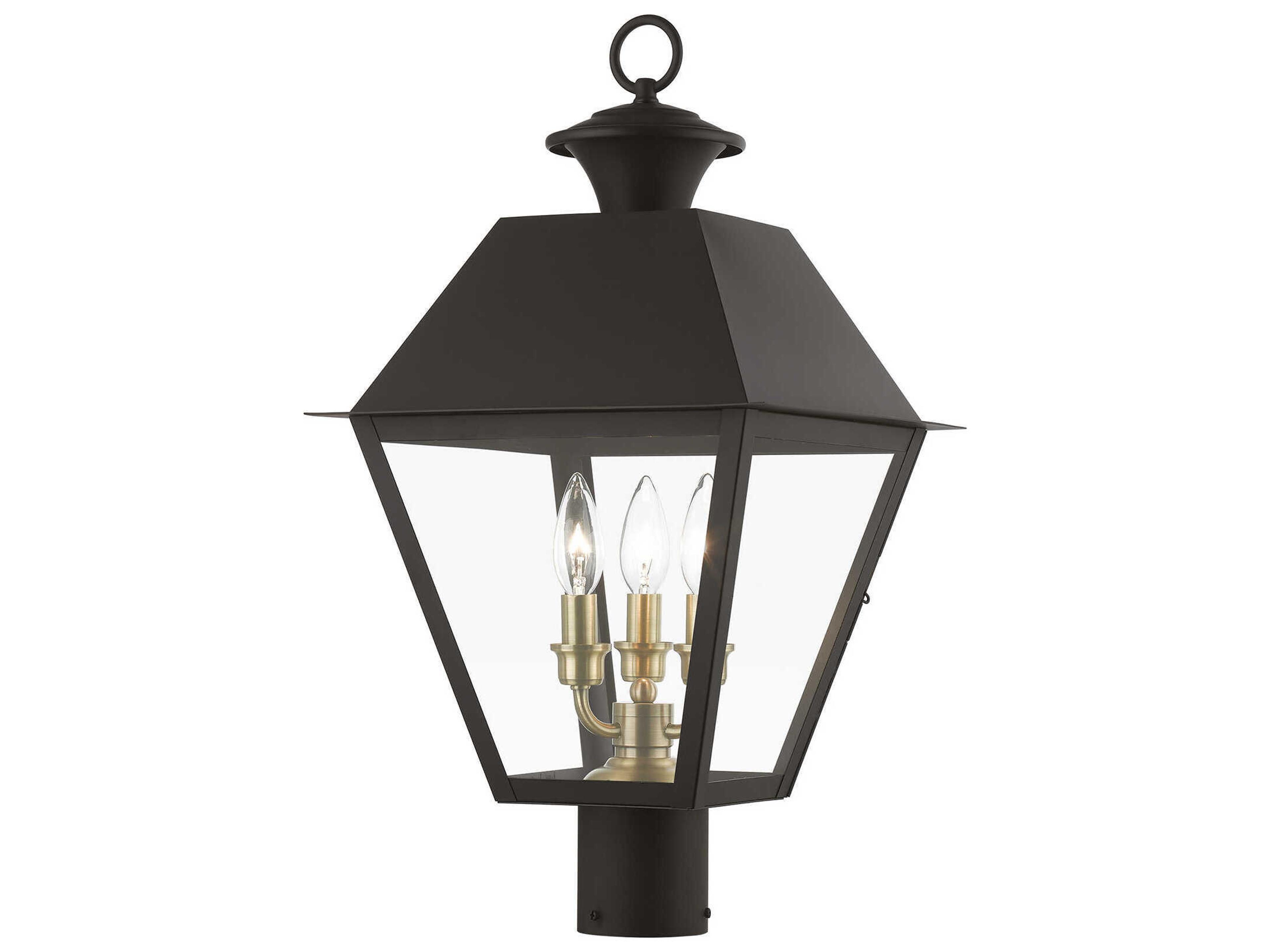 Wentworth Finish Cluster 3 - Light Outdoor Post Light