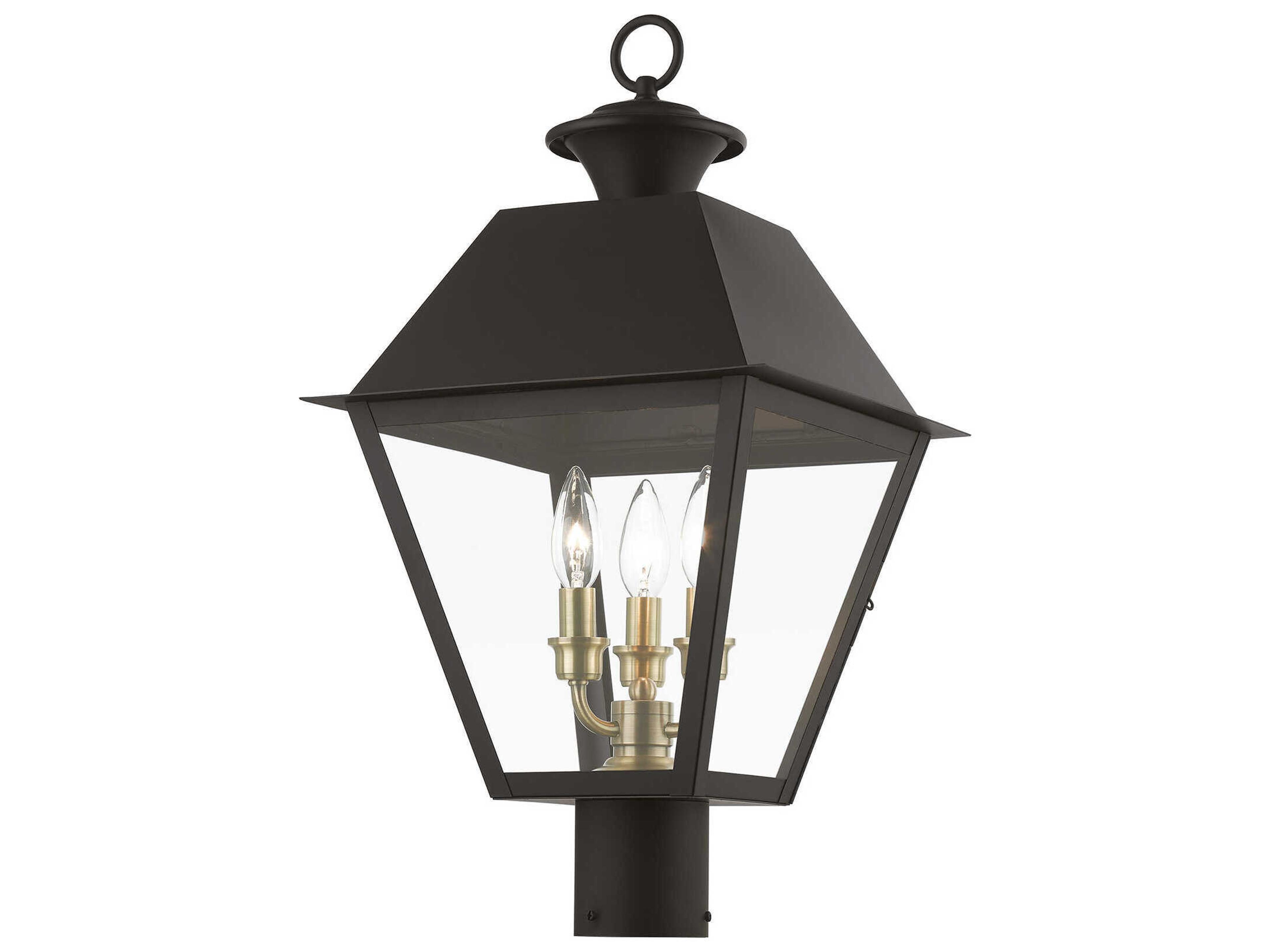 Livex Lighting Wentworth Finish Cluster 3 - Light Outdoor Post Light