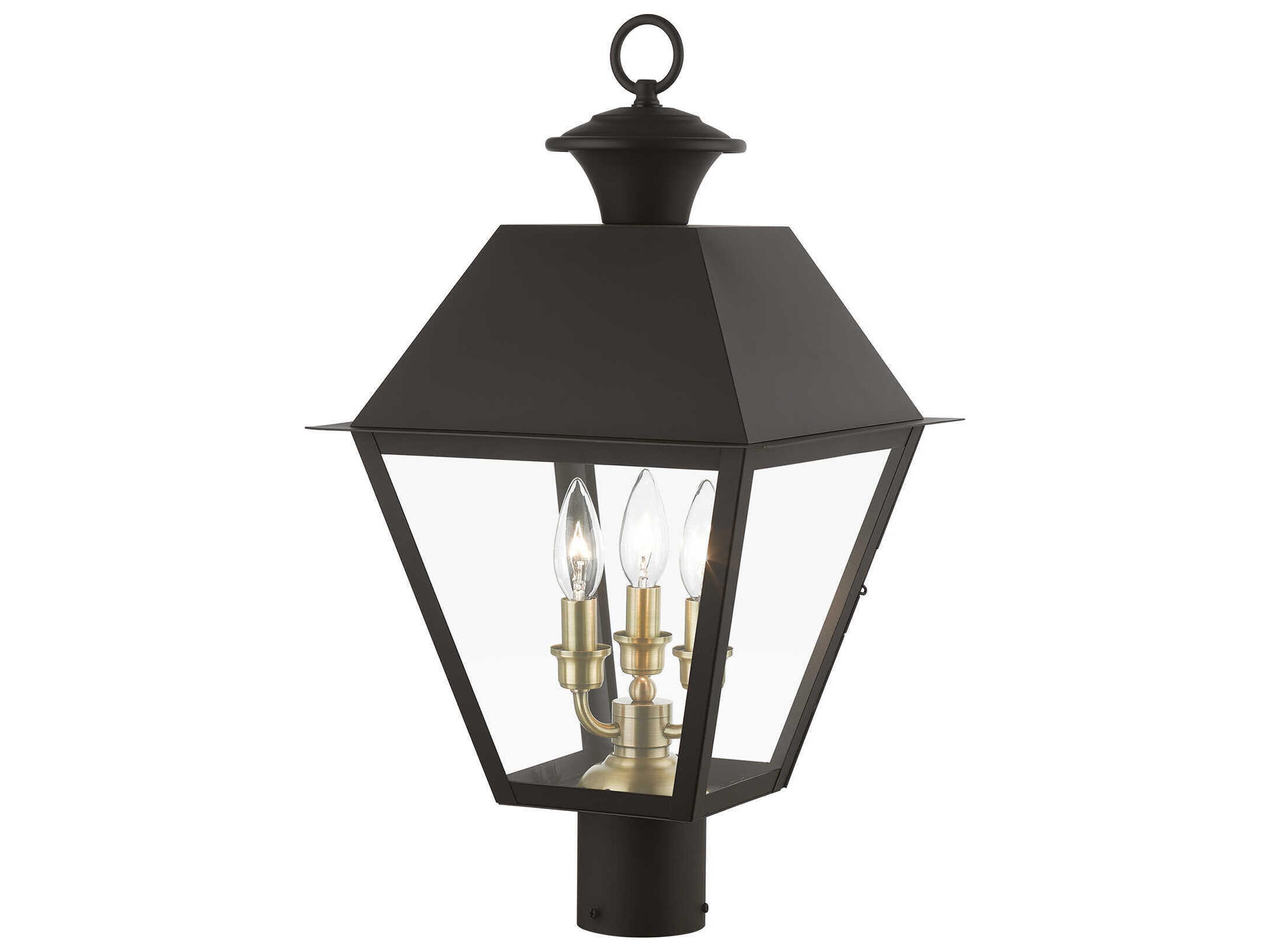 Livex Lighting Wentworth Finish Cluster 3 - Light Outdoor Post Light