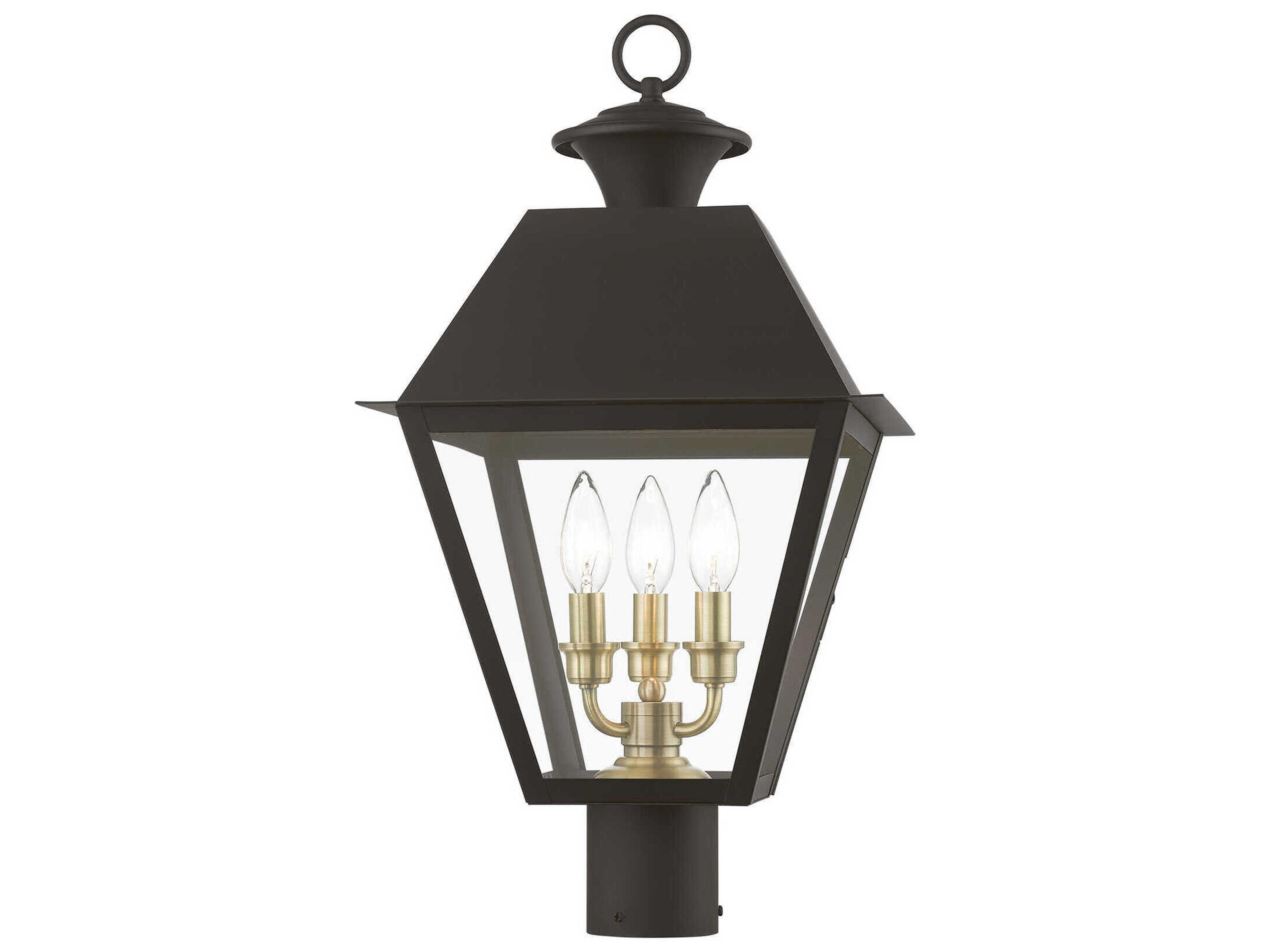 Livex Lighting Wentworth Finish Cluster 3 - Light Outdoor Post Light