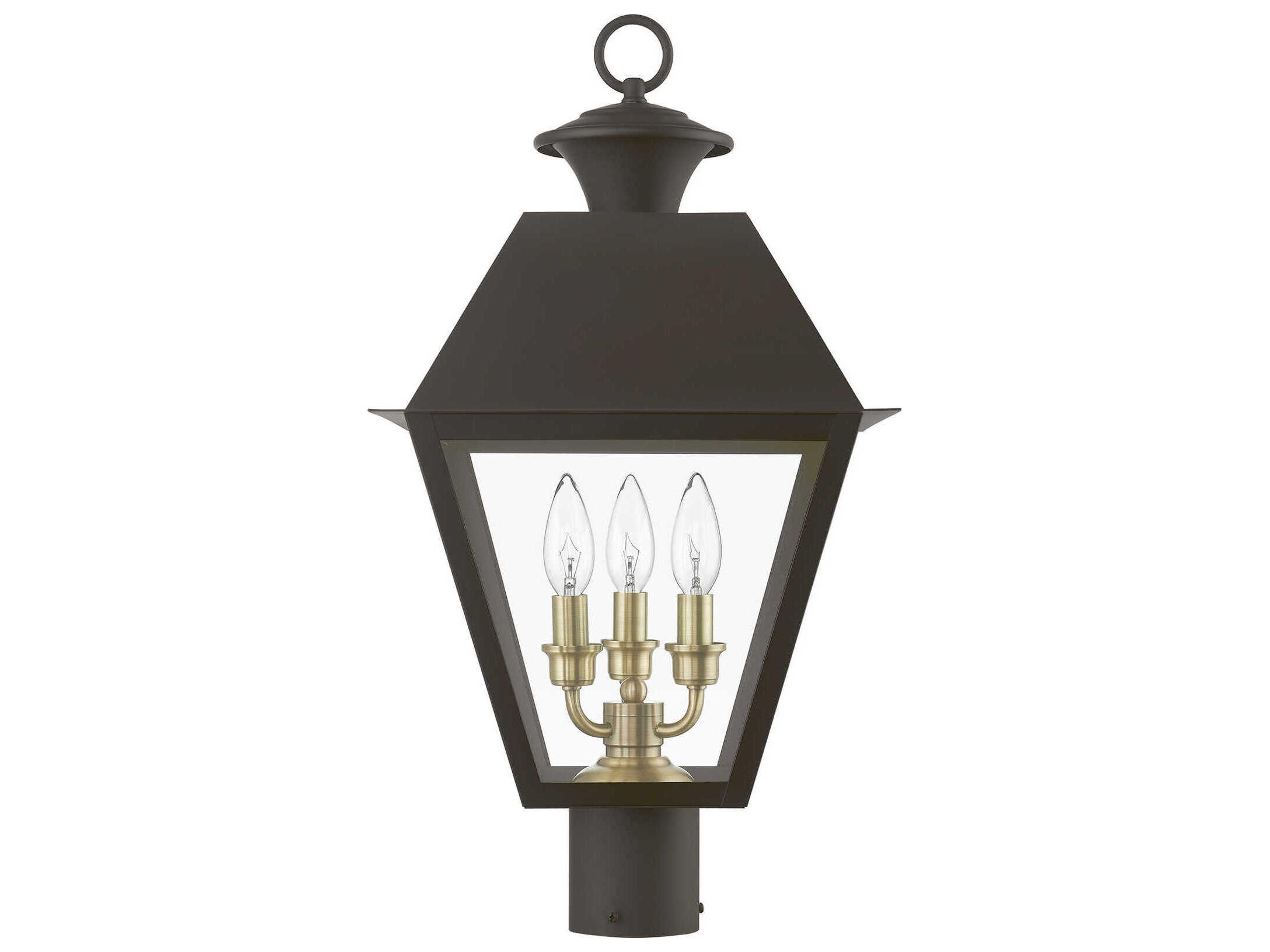 Livex Lighting Wentworth Finish Cluster 3 - Light Outdoor Post Light