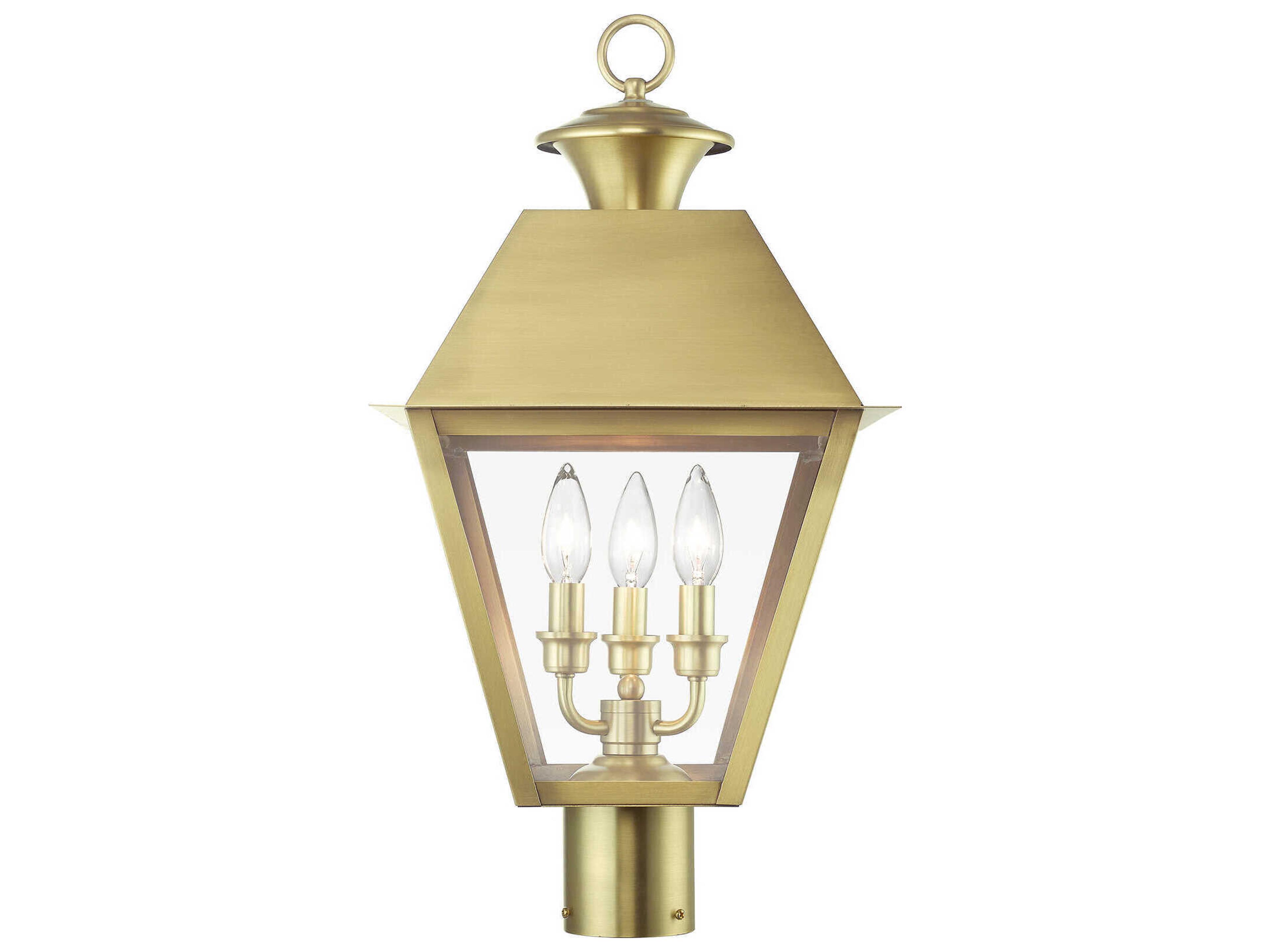 Livex Lighting Wentworth 3 - Light Outdoor Post Light