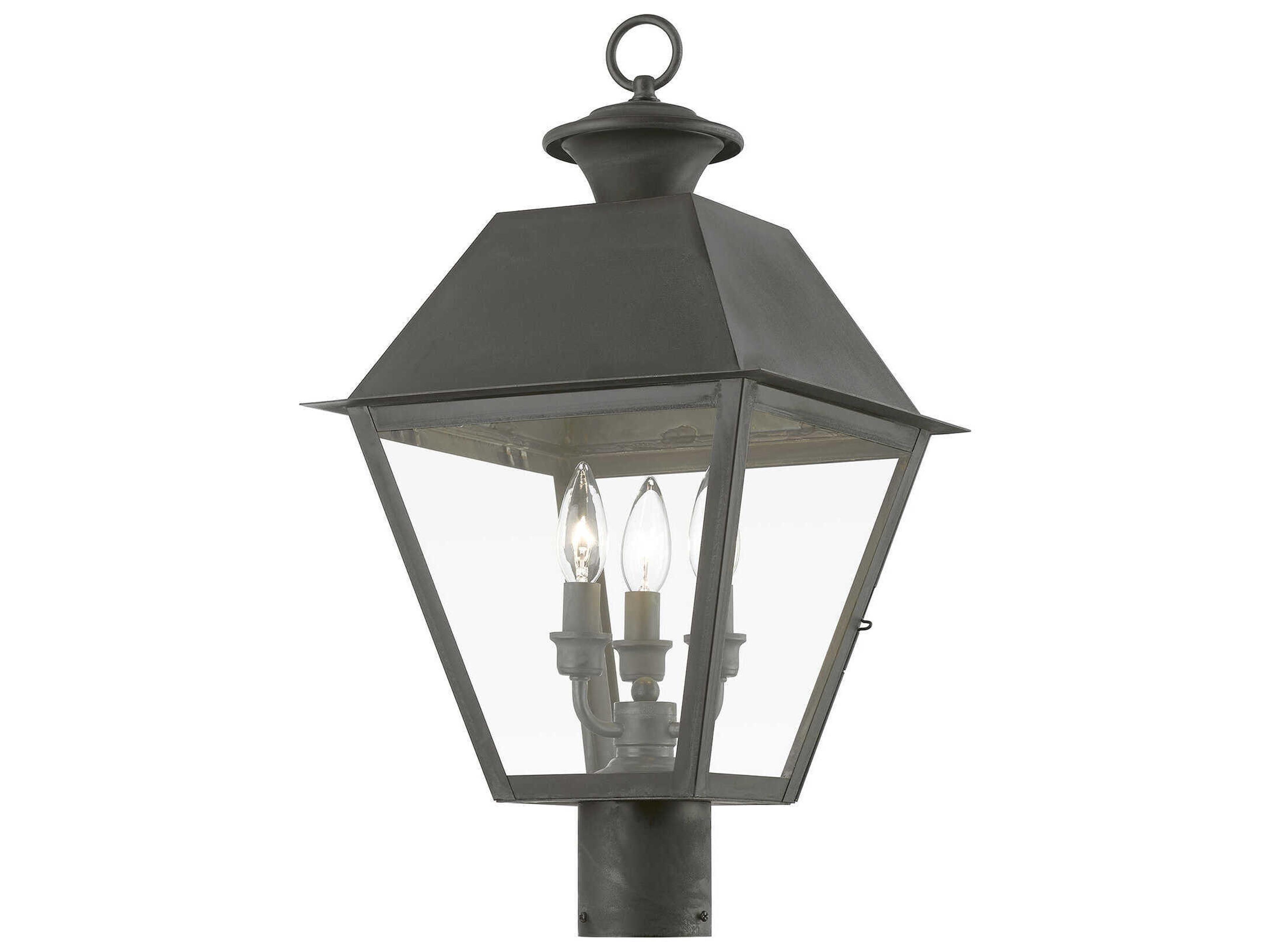 Livex Lighting Wentworth 3 - Light Outdoor Post Light