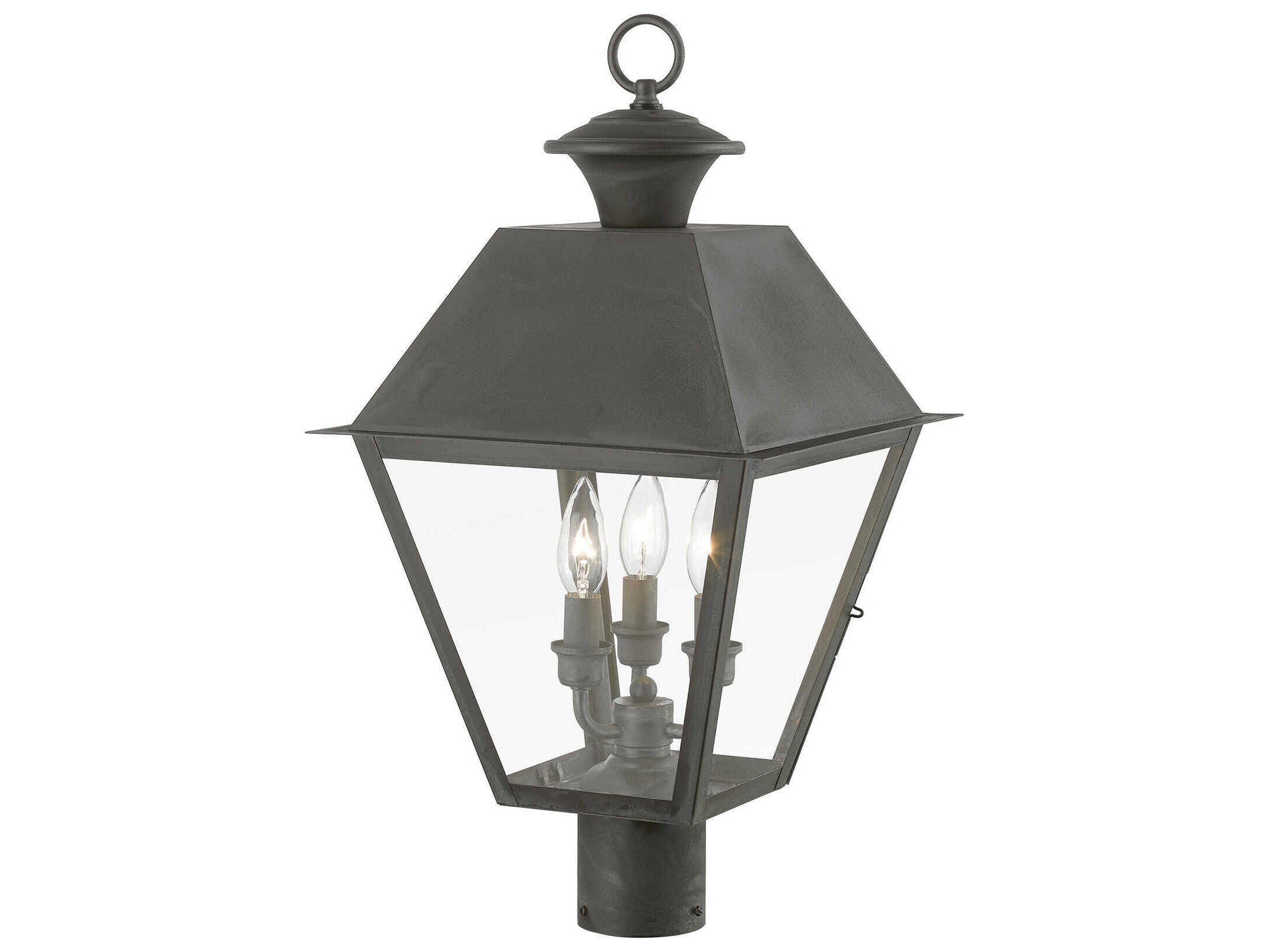 Livex Lighting Wentworth 3 - Light Outdoor Post Light