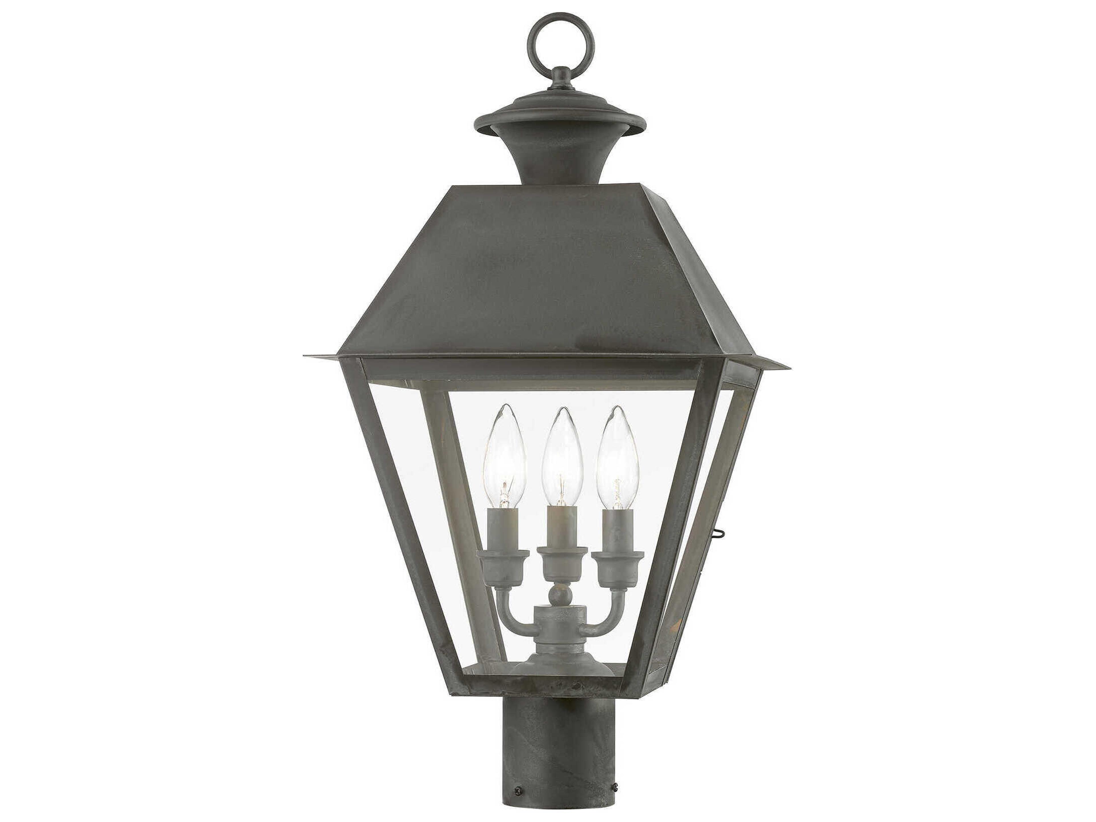 Livex Lighting Wentworth 3 - Light Outdoor Post Light