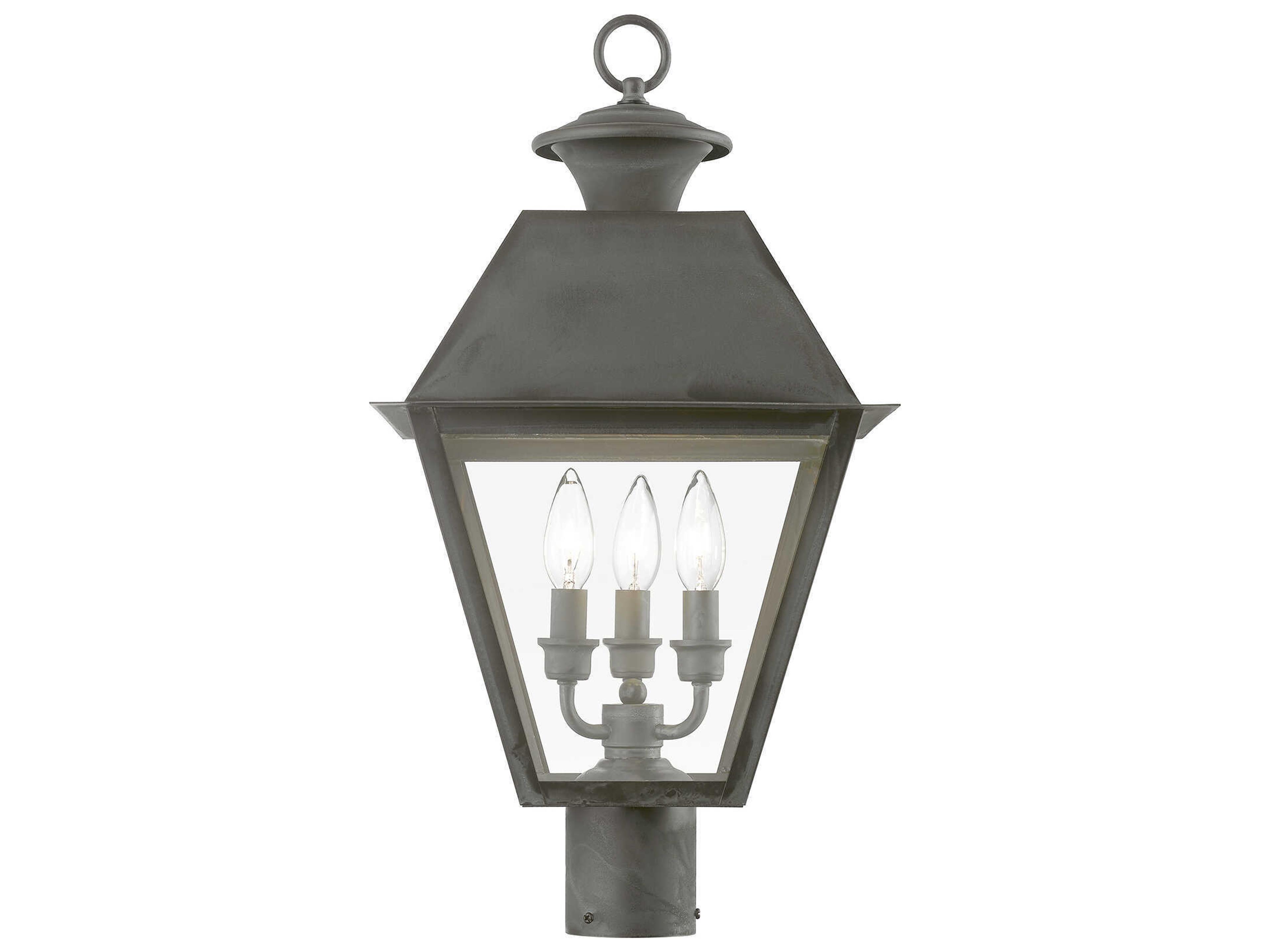 Livex Lighting Wentworth 3 - Light Outdoor Post Light