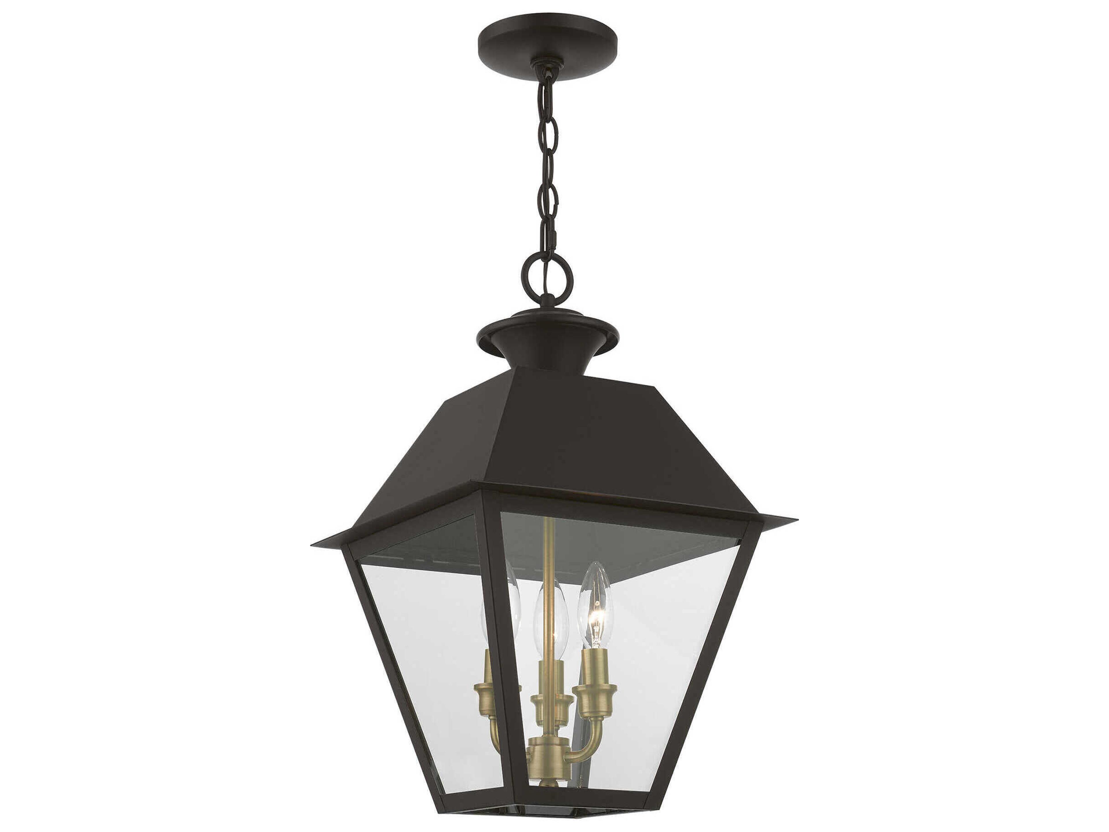 Livex Lighting Wentworth Finish Cluster 3 - Light Outdoor Hanging Light