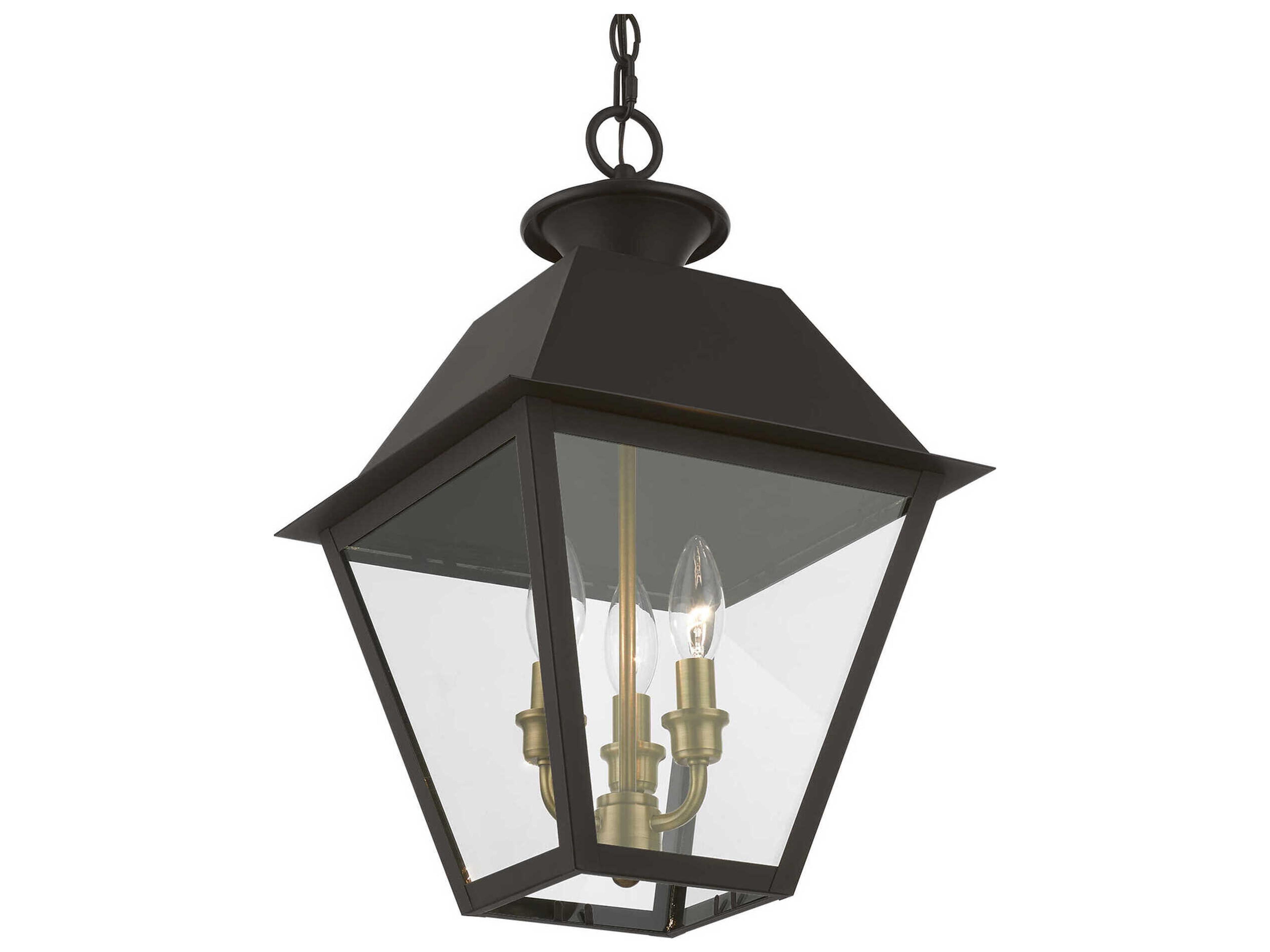 Livex Lighting Wentworth Finish Cluster 3 - Light Outdoor Hanging Light
