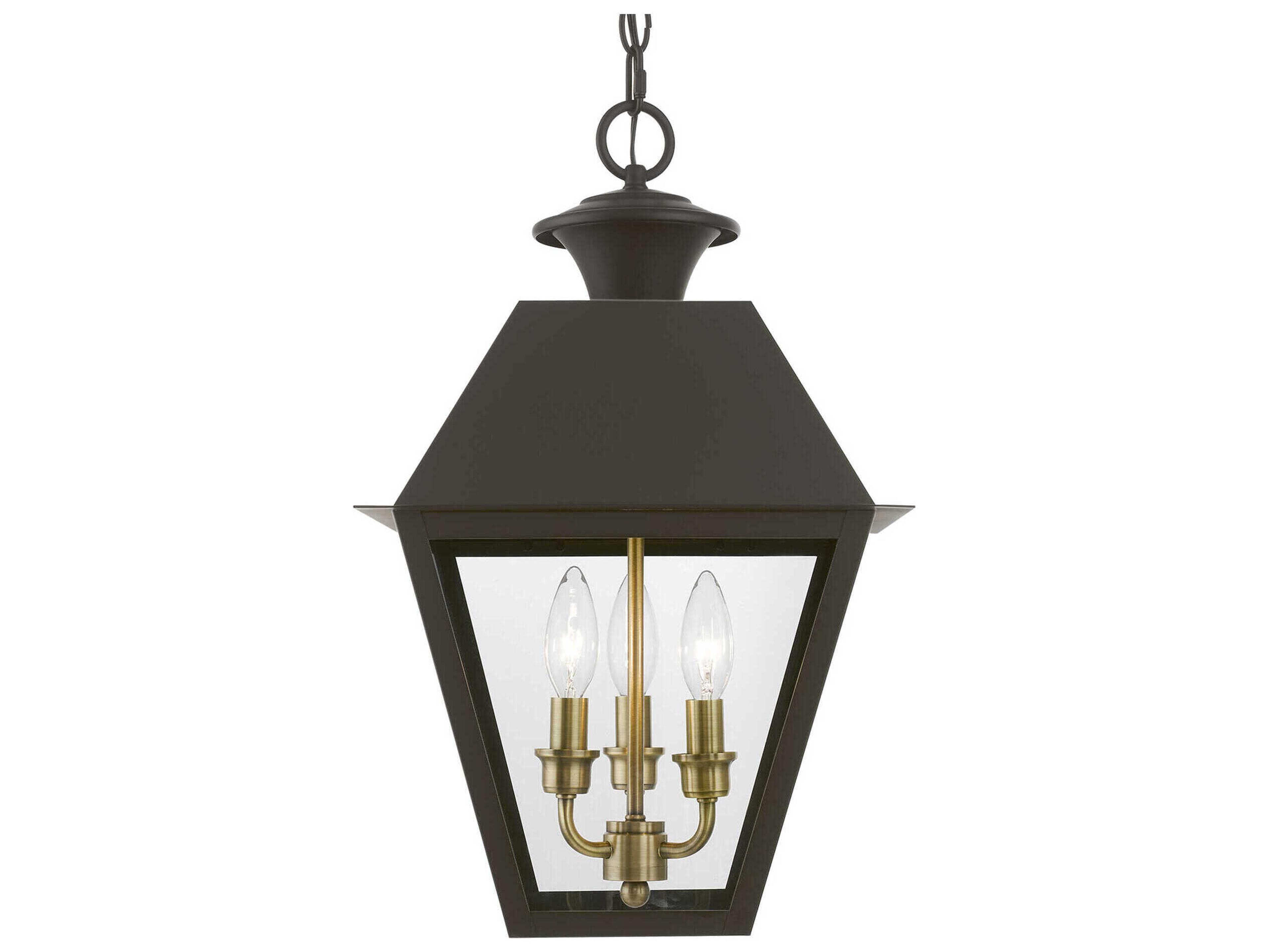 Livex Lighting Wentworth Finish Cluster 3 - Light Outdoor Hanging Light
