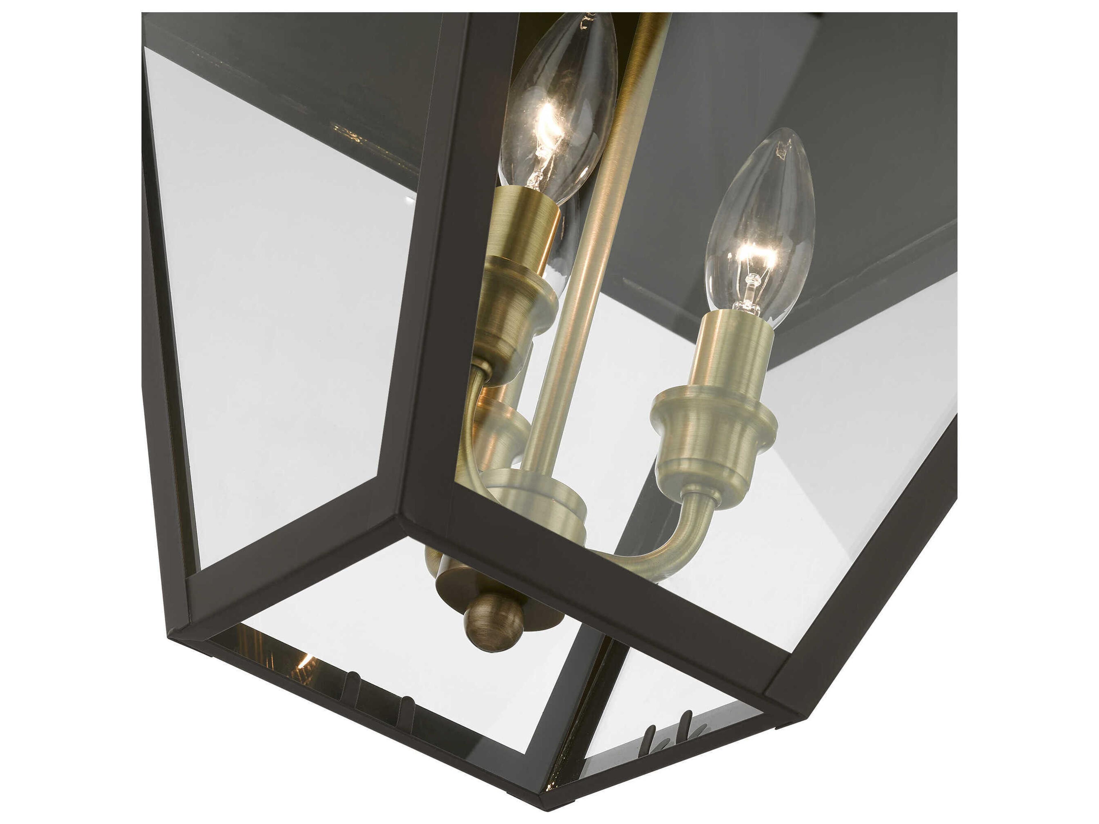 Livex Lighting Wentworth Finish Cluster 3 - Light Outdoor Hanging Light