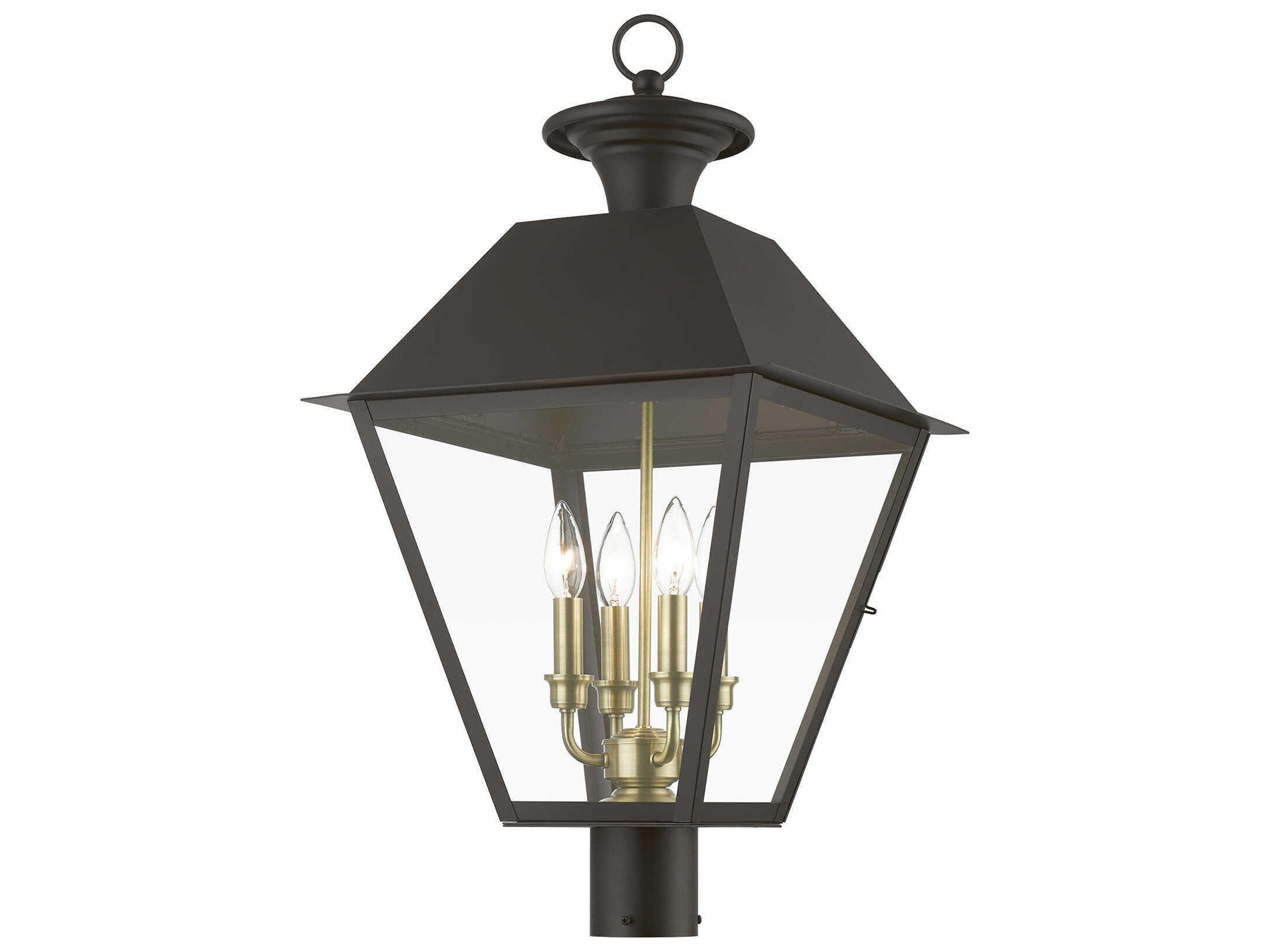 Livex Lighting Wentworth Finish Cluster 4 - Light Outdoor Post Light