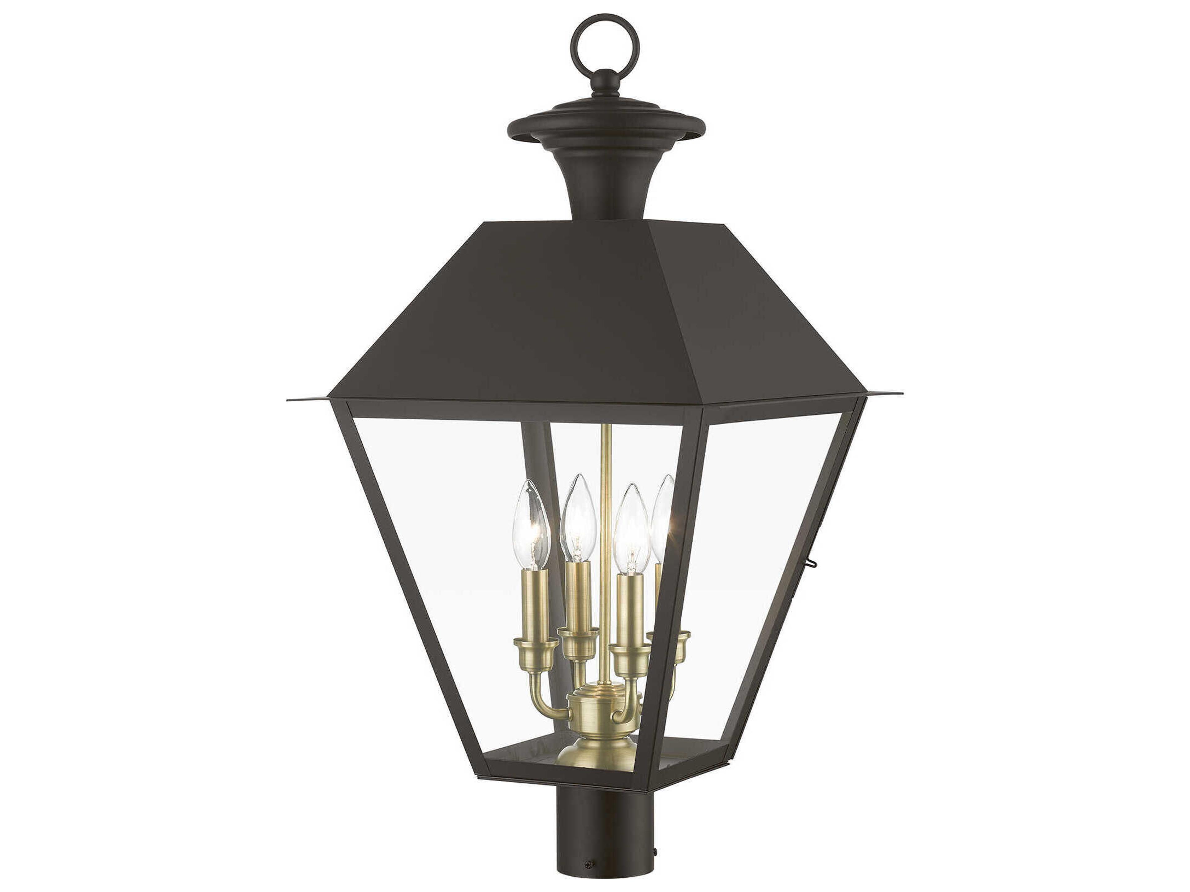 Livex Lighting Wentworth Finish Cluster 4 - Light Outdoor Post Light