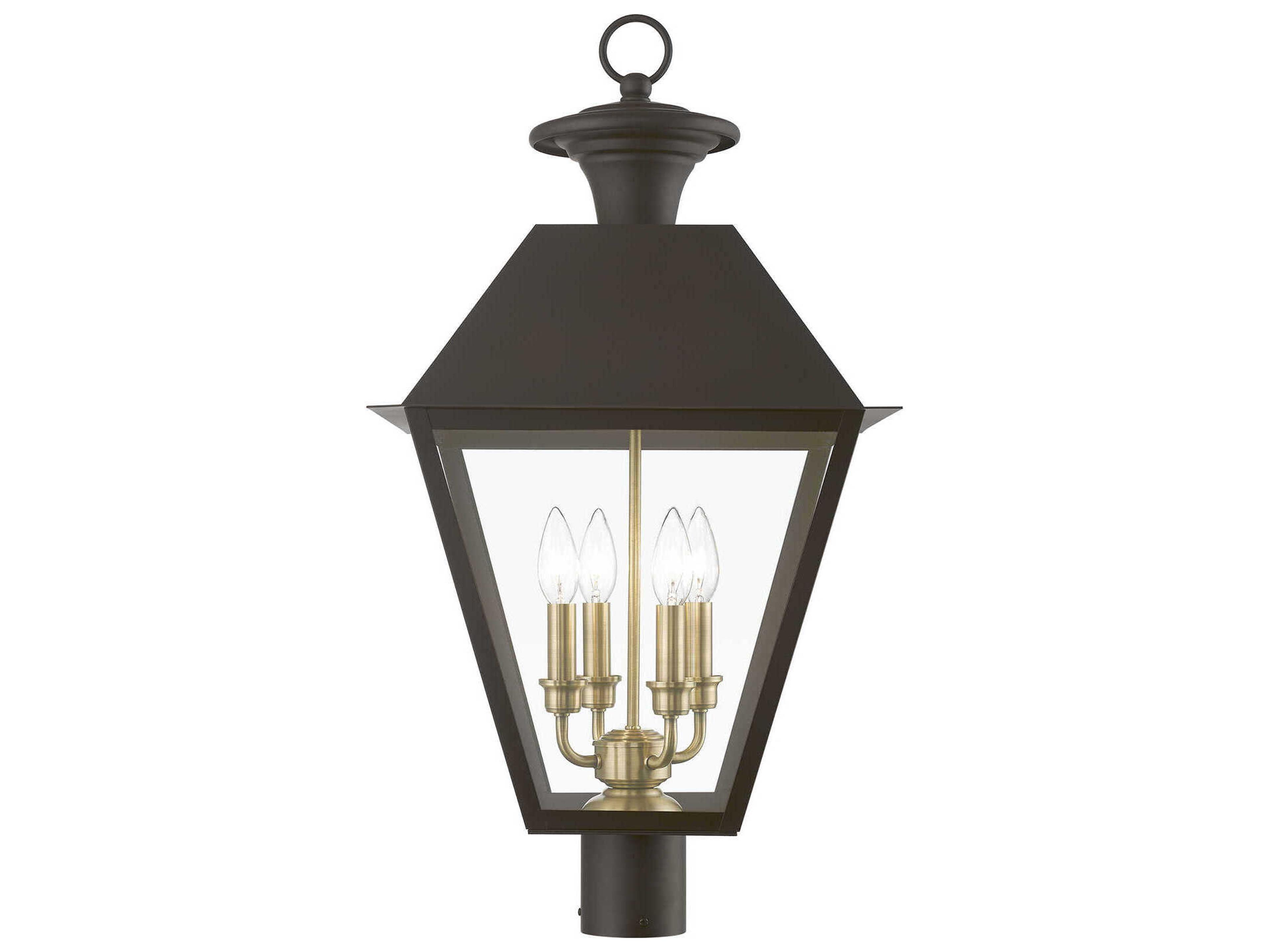 Livex Lighting Wentworth Finish Cluster 4 - Light Outdoor Post Light