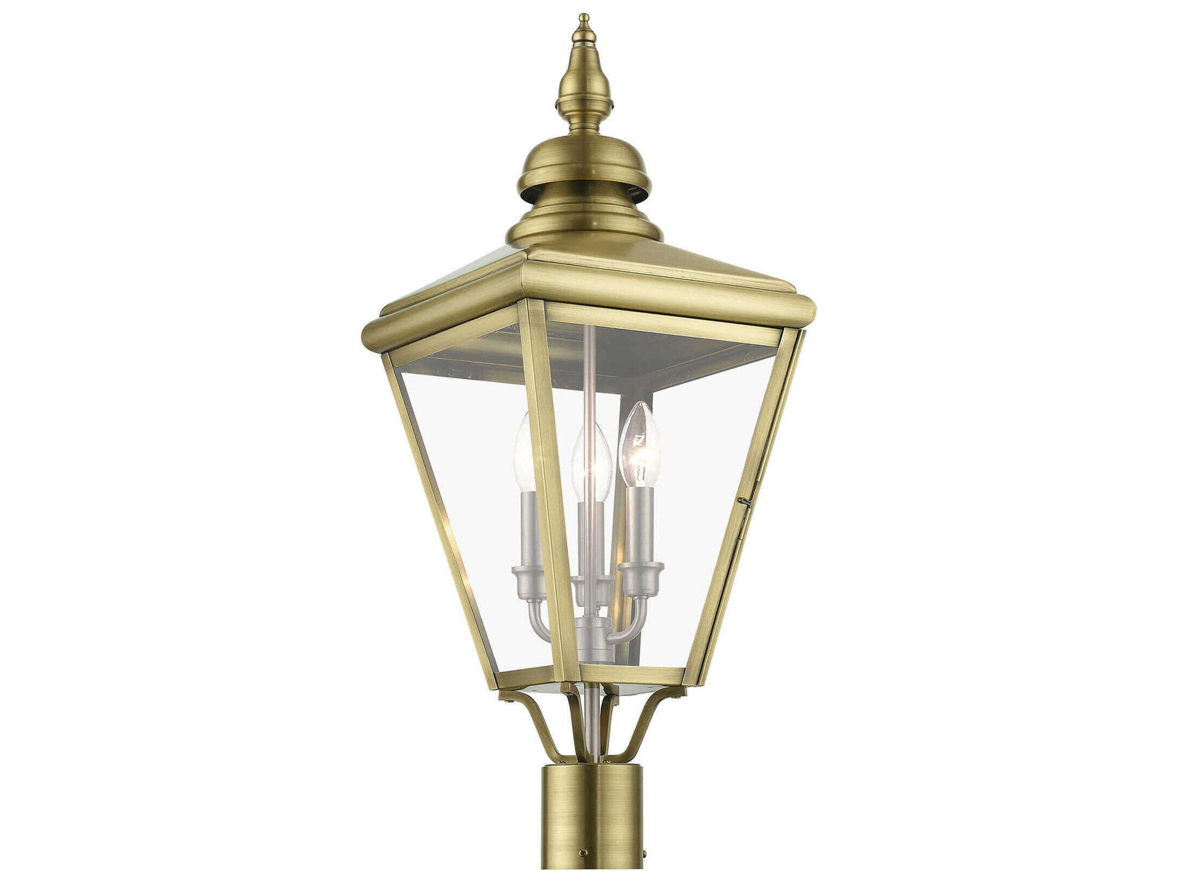 Livex Lighting Adams 3 - Light Outdoor Post Light