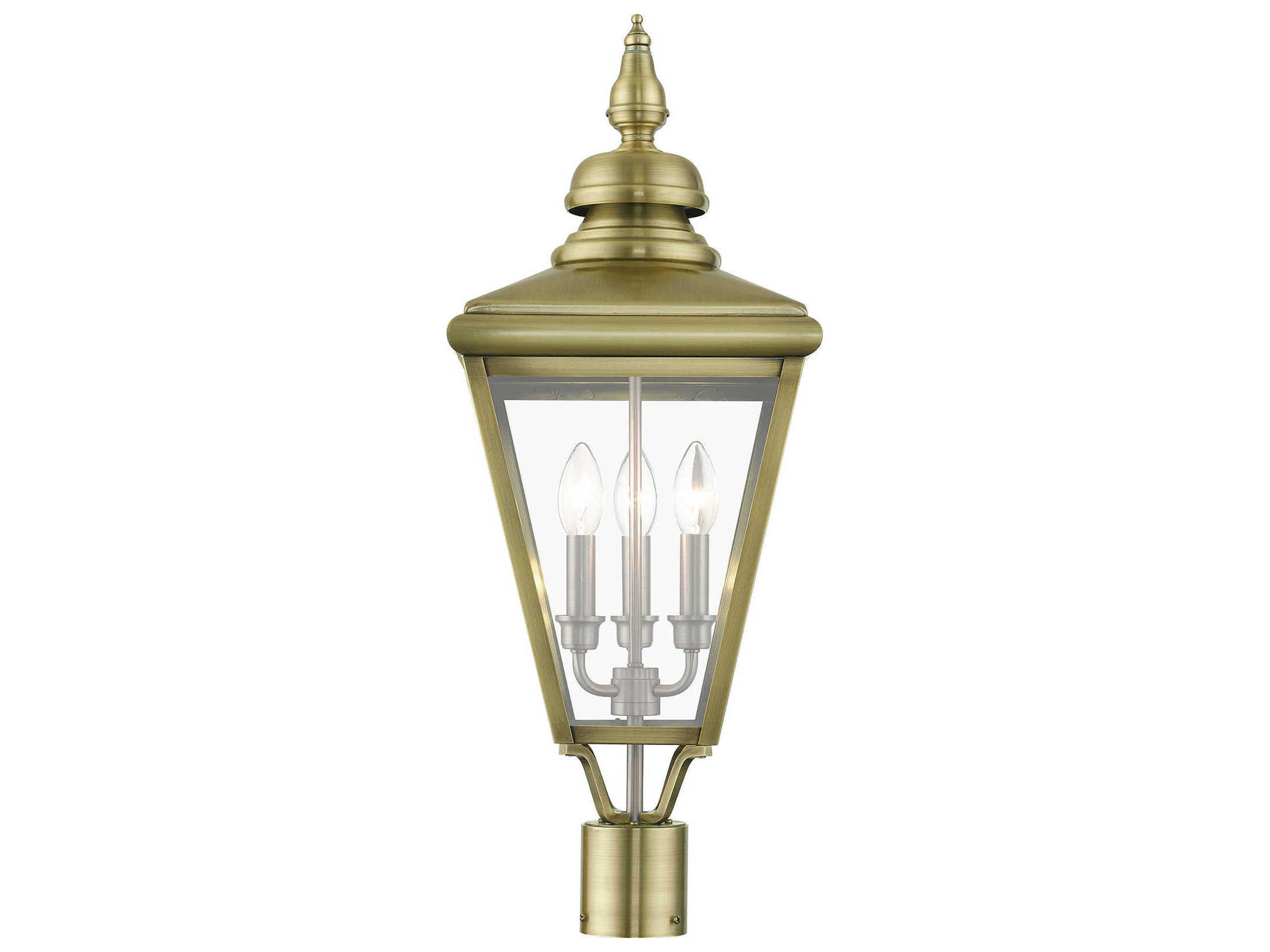 Livex Lighting Adams 3 - Light Outdoor Post Light