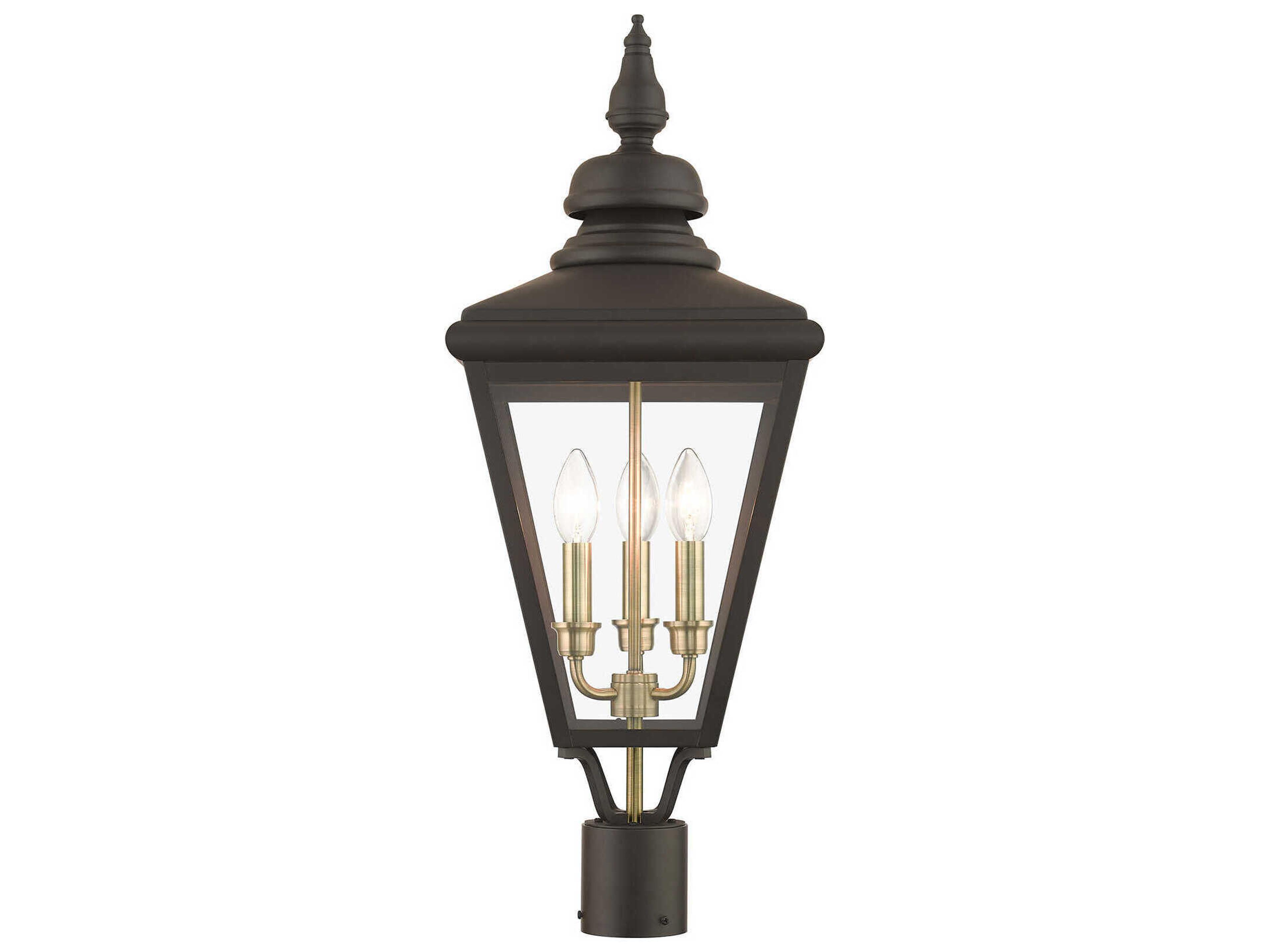 Livex Lighting Adams 3 - Light Outdoor Post Light
