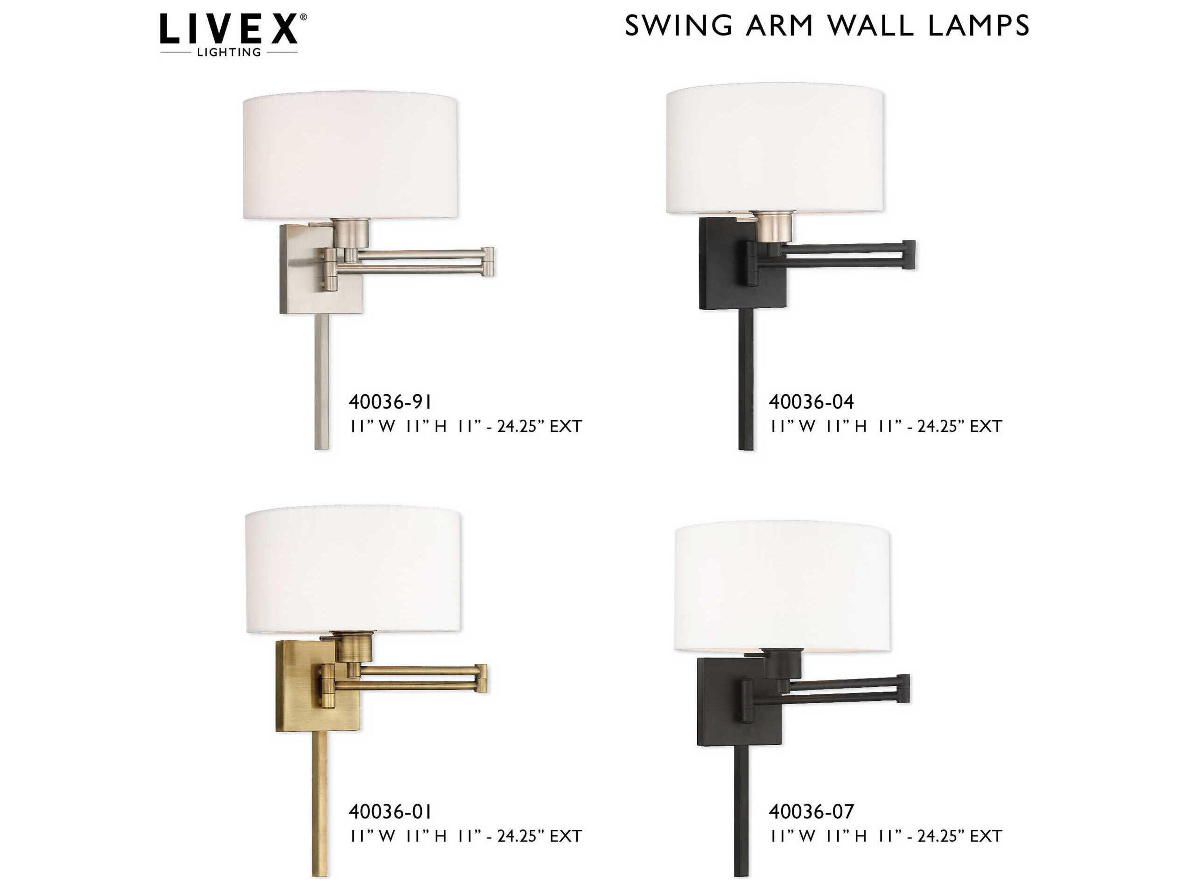 Livex Lighting 1 - Light Swing Arm