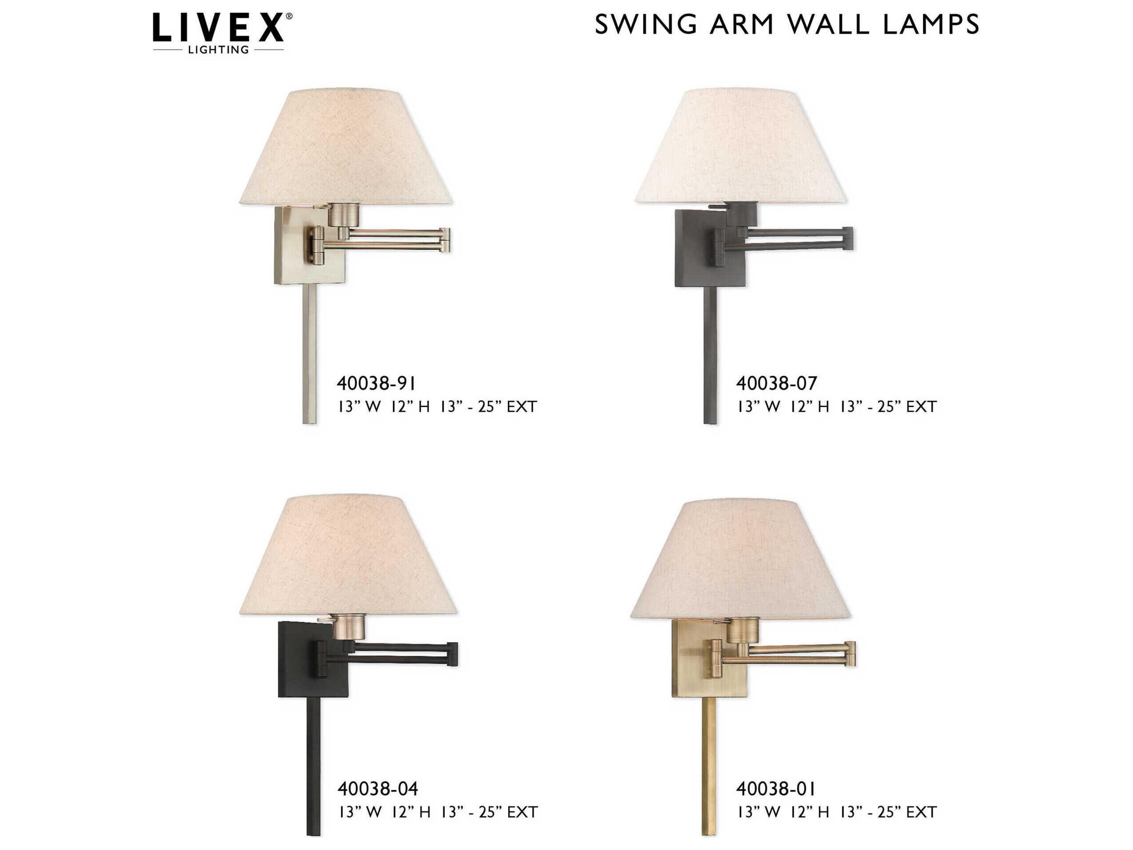 Livex Lighting 1 - Light Swing Arm