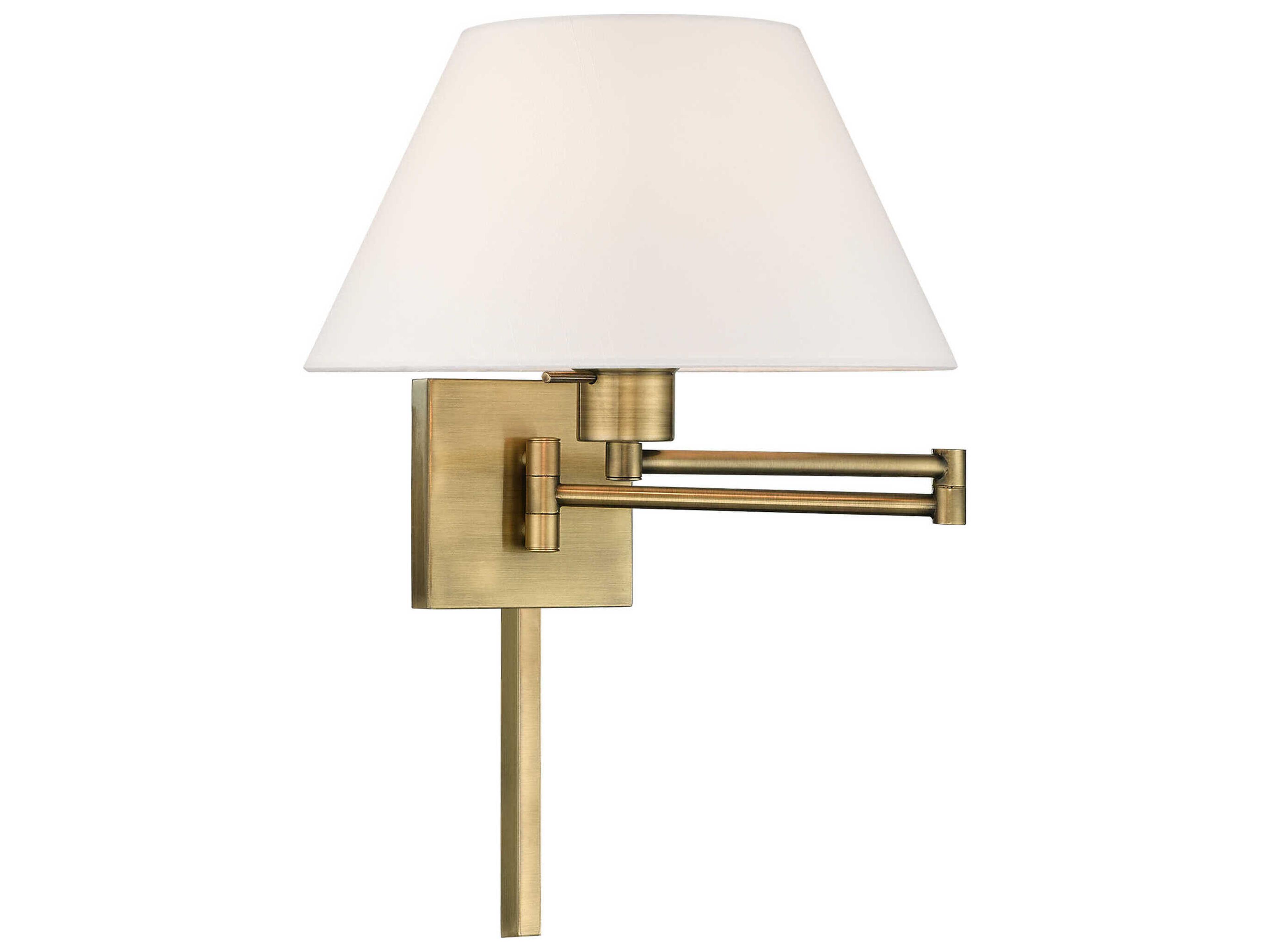 Swing Arm Wall Lamps 1-light Antique Brass Sconce