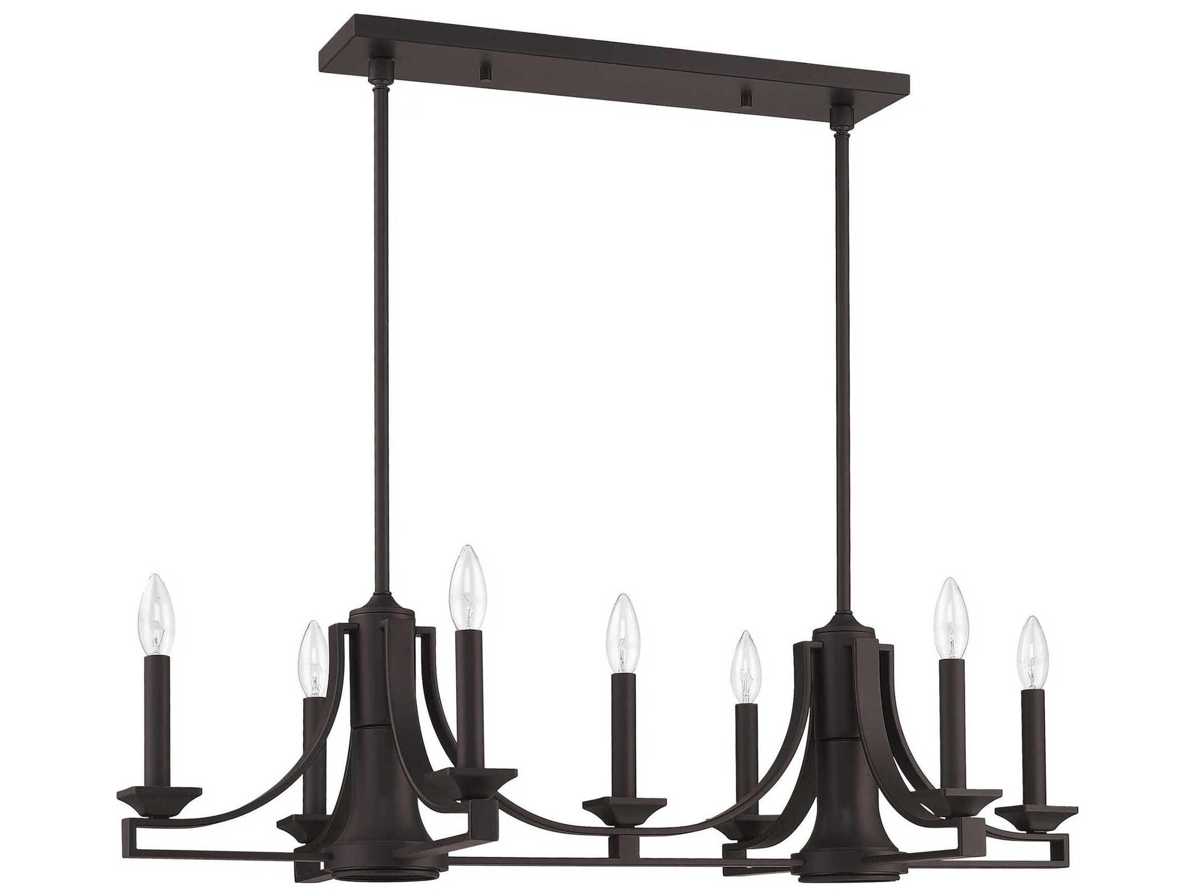 Livex Lighting Trumbull 9-Light Bronze Island Pendant