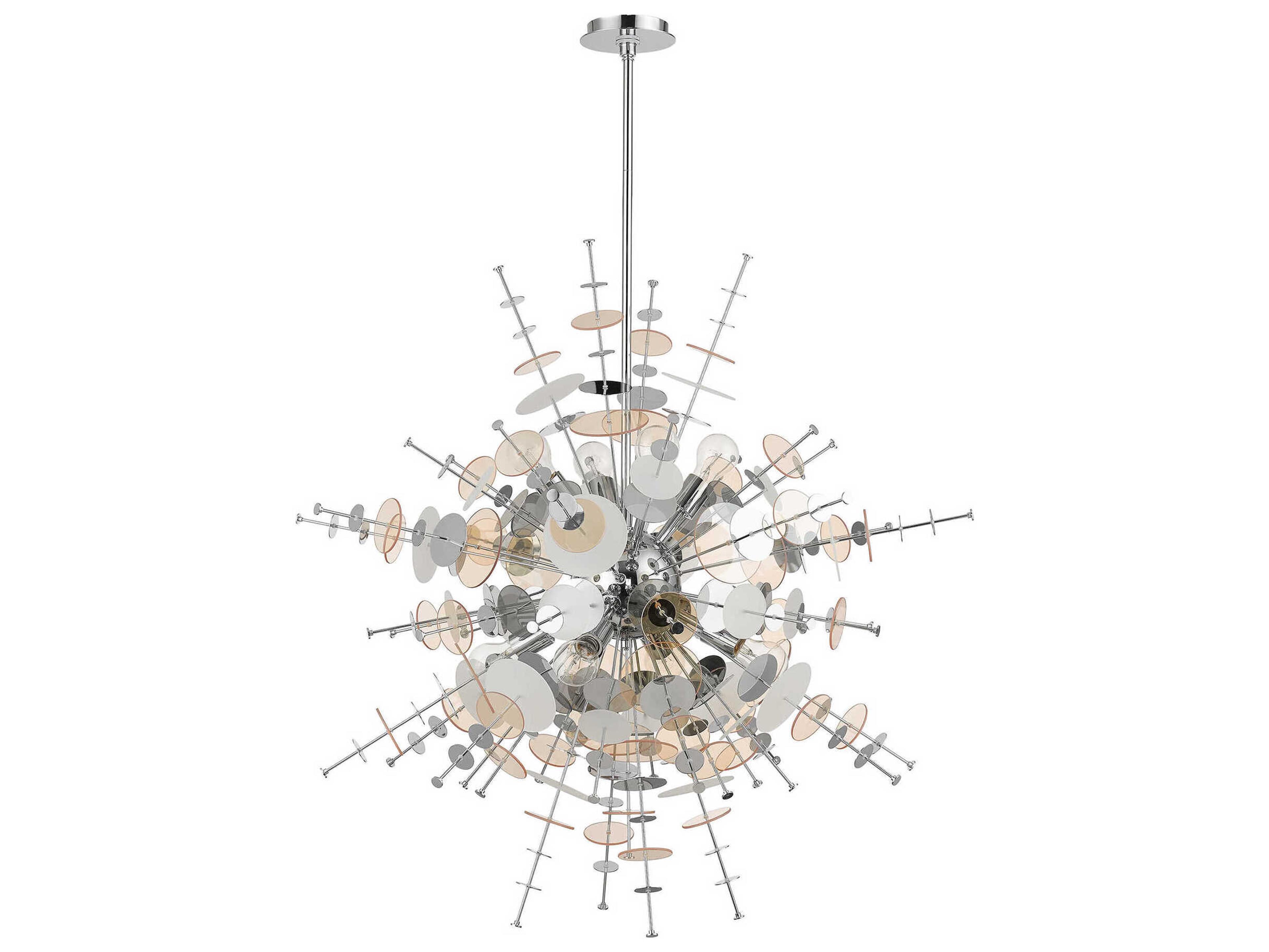 Livex Lighting Circulo 8-Light Polished Chrome Sputnik Pendant