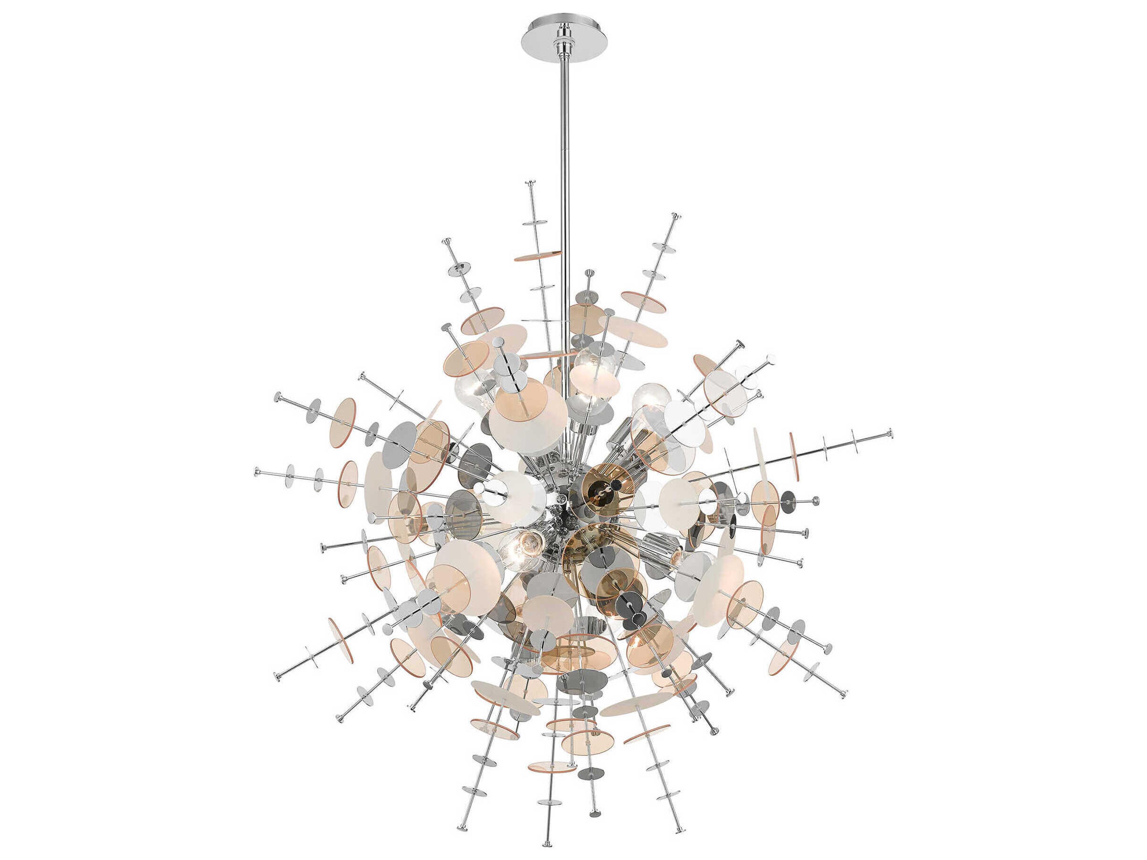 Livex Lighting Circulo 8-Light Polished Chrome Sputnik Pendant
