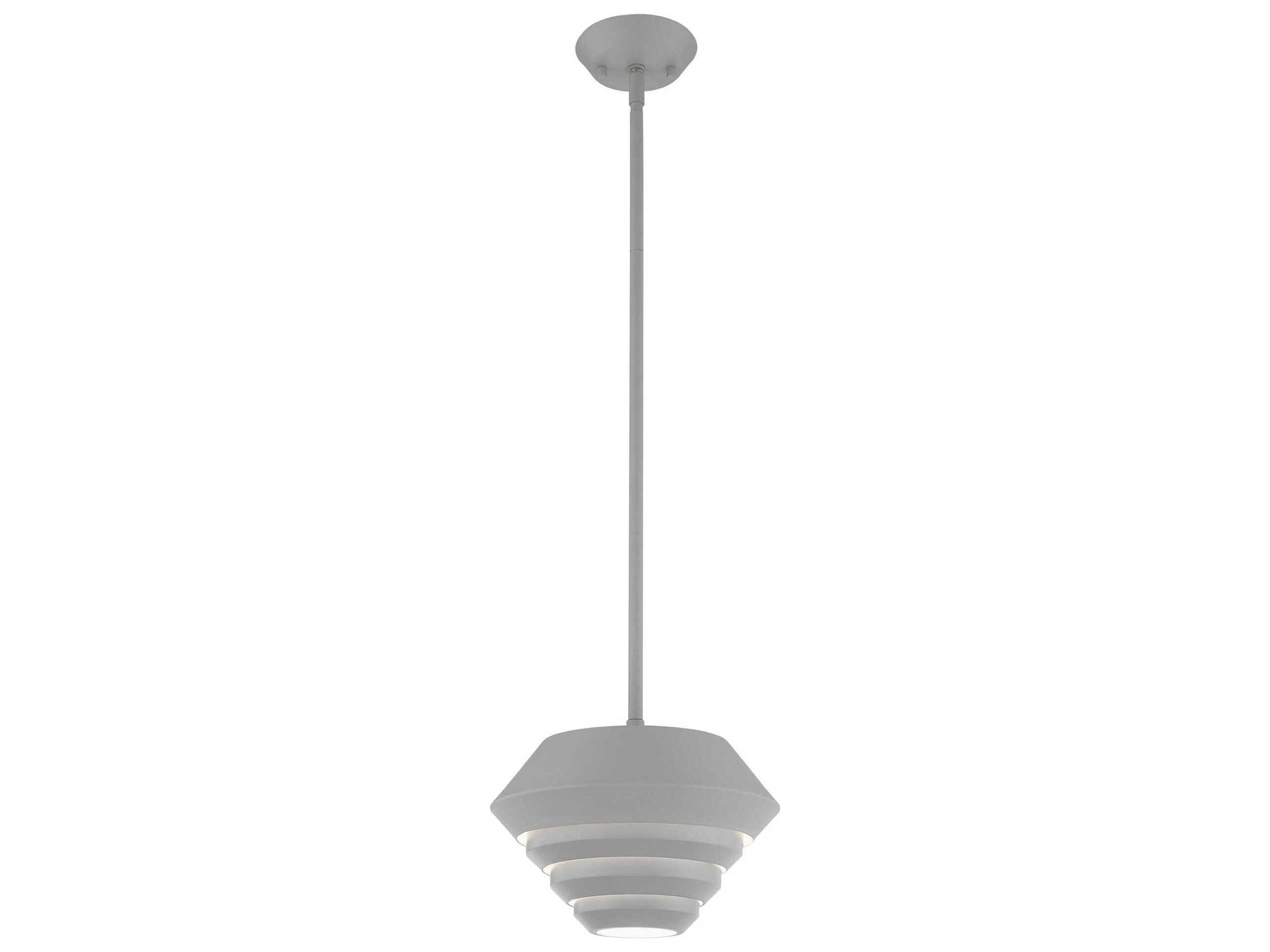 Livex Lighting Amsterdam 1-Light Nordic Gray Mini Pendant