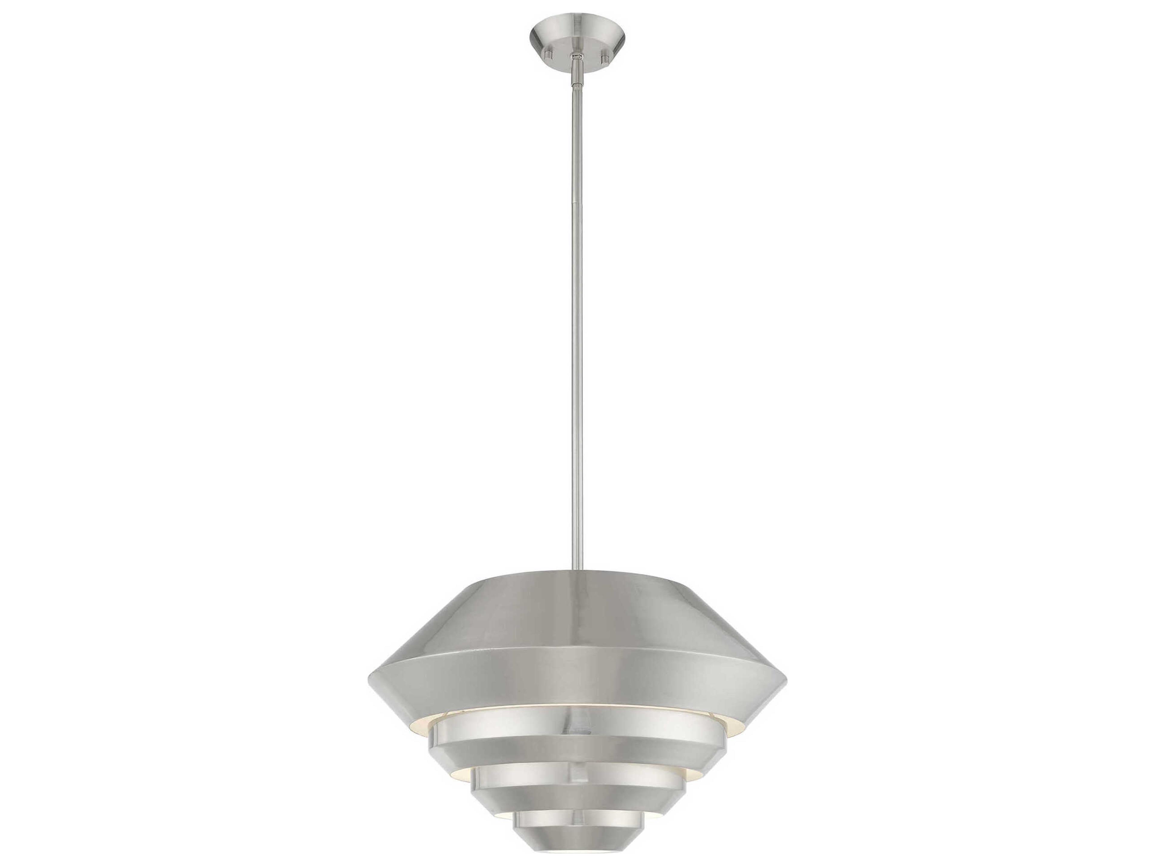 Amsterdam 1-Light Brushed Nickel Pendant