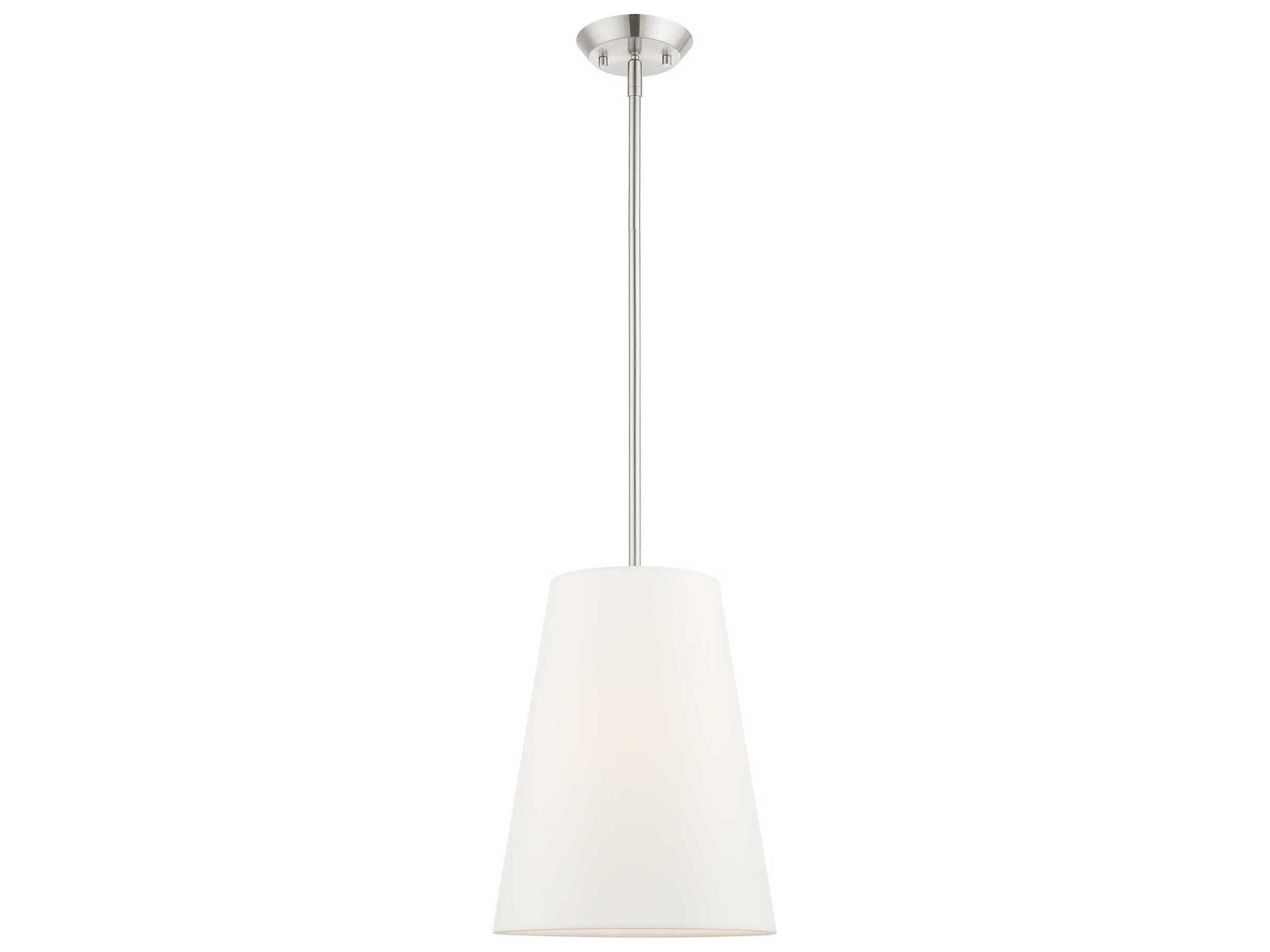 Prato 1-Light Brushed Nickel Empire Geometric Mini Pendant
