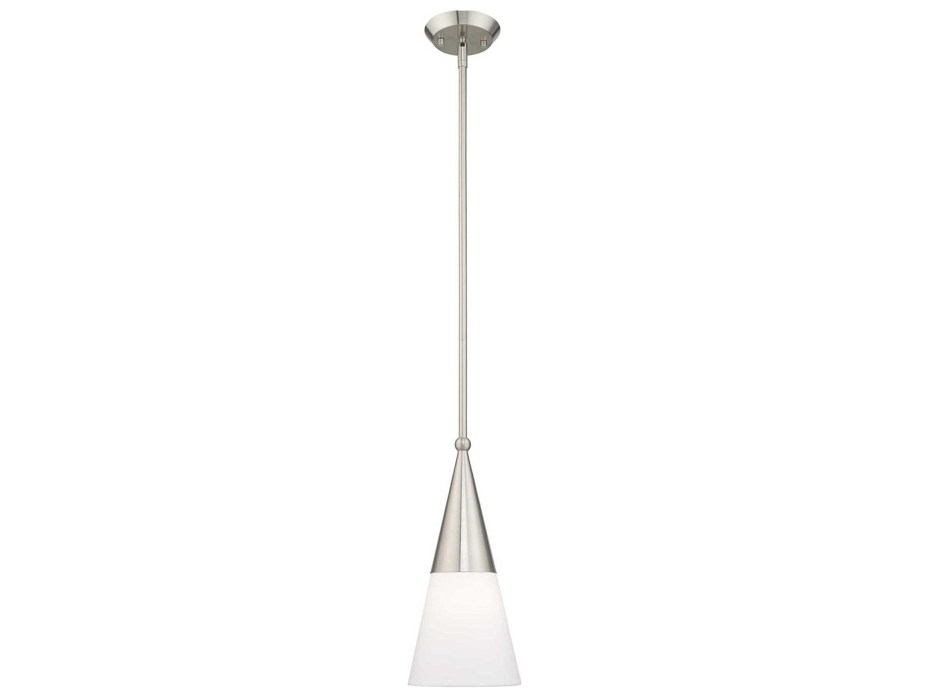 Stockholm 1-Light Brushed Nickel Mini Pendant