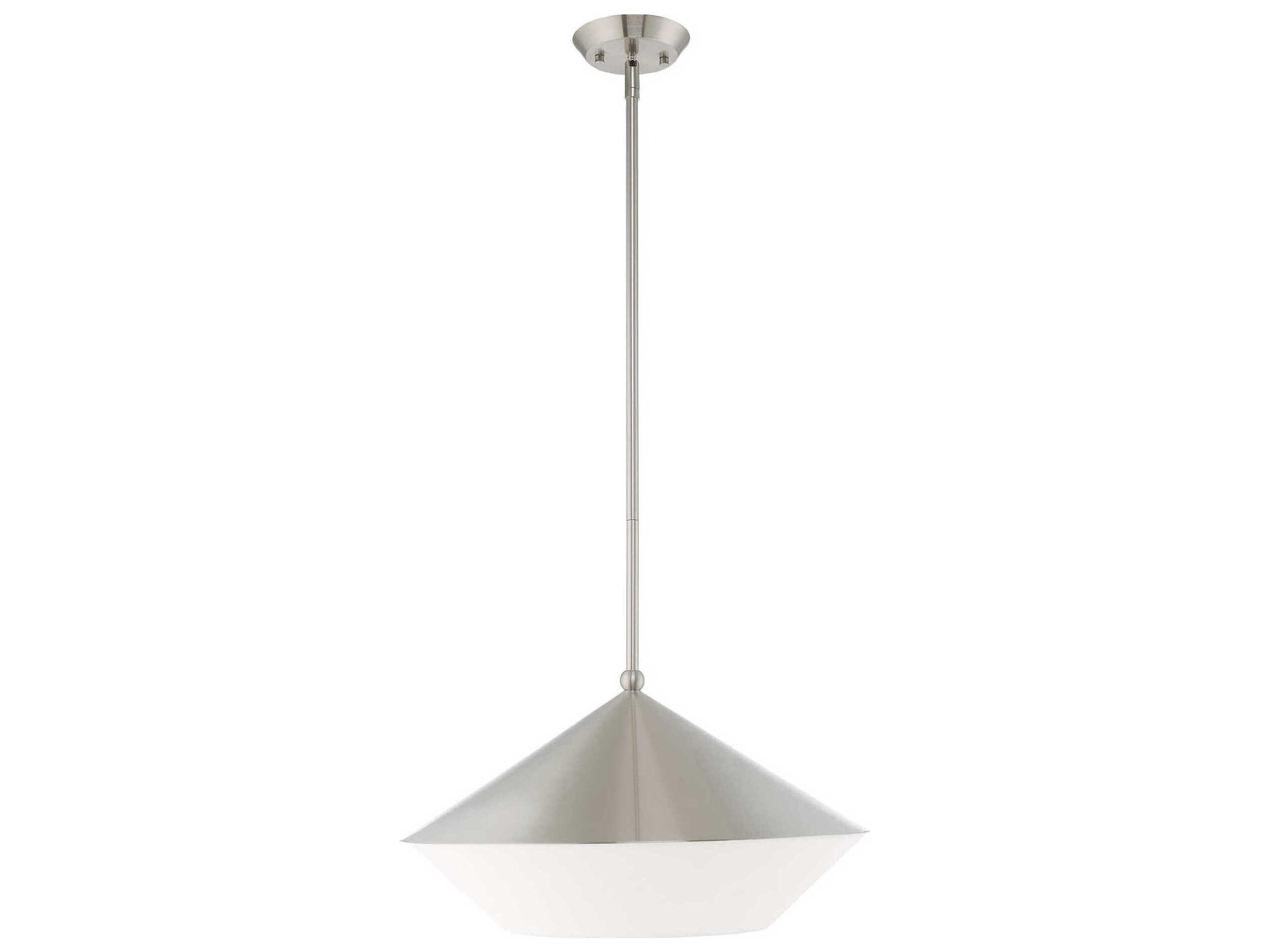 Stockholm 1-Light Brushed Nickel Pendant