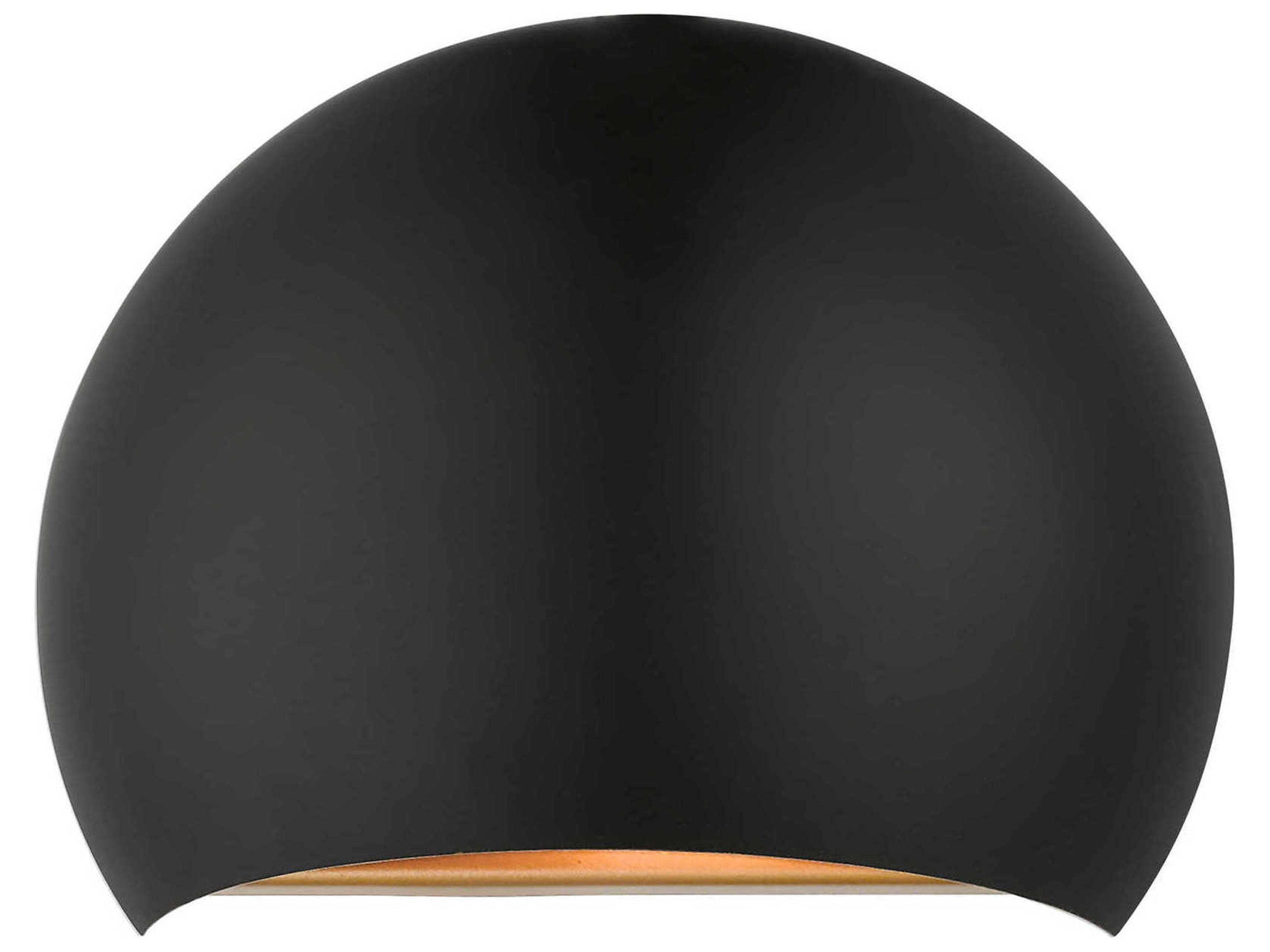 Livex Lighting Piedmont 1-Light Black Gold Wall Sconce