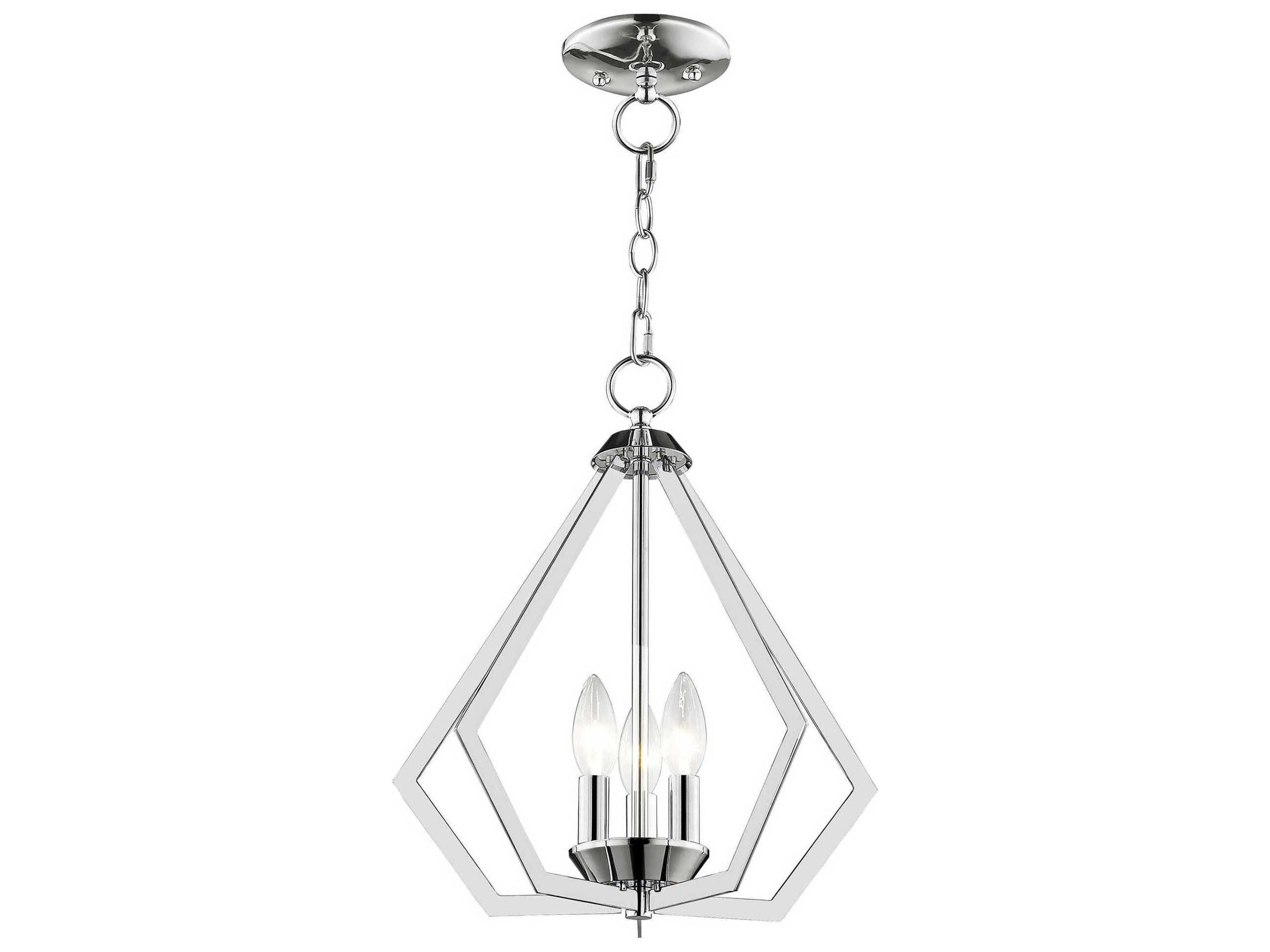 Livex Lighting Prism 3-Light Polished Chrome Pendant