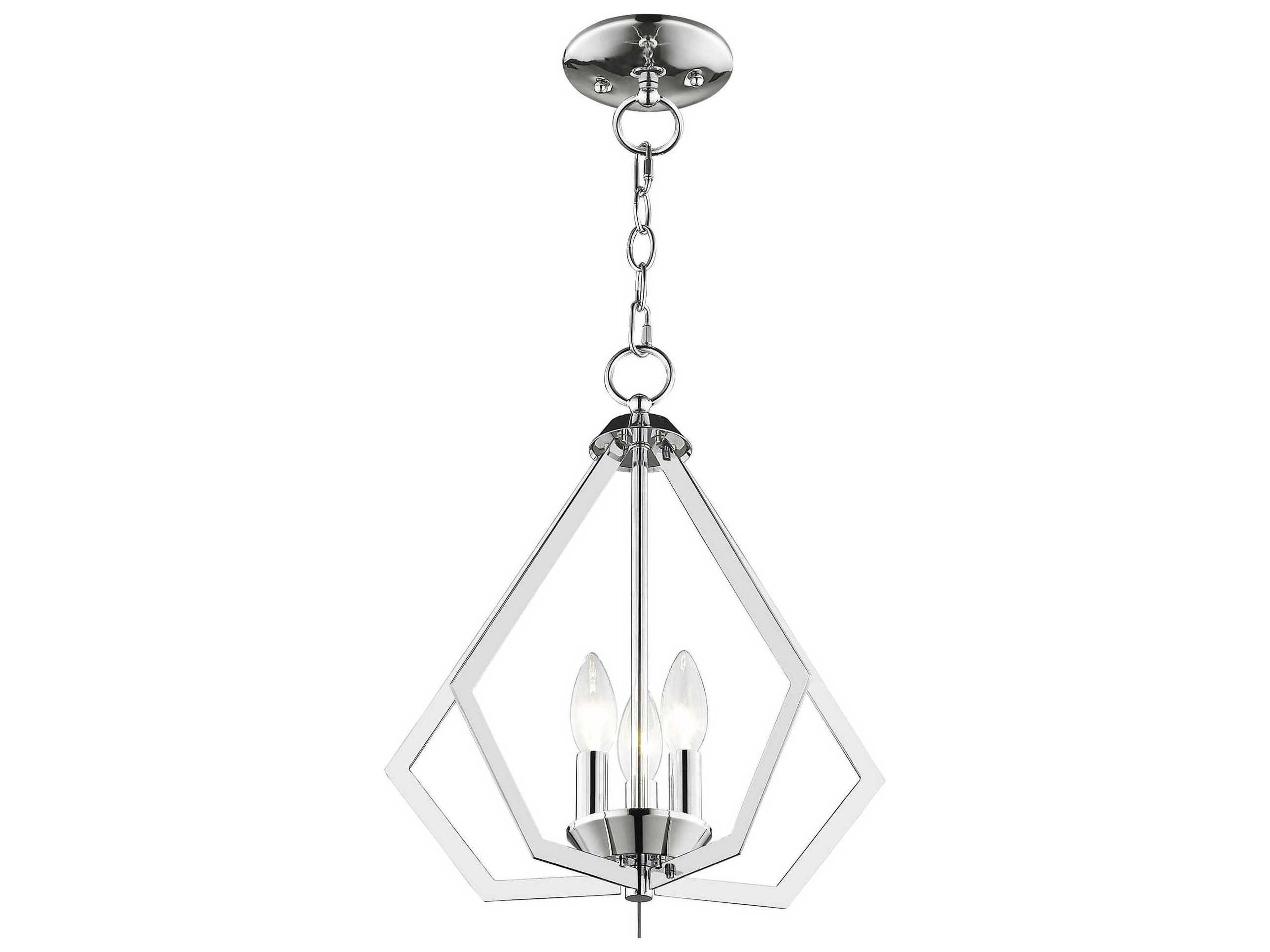 Livex Lighting Prism 3-Light Polished Chrome Pendant