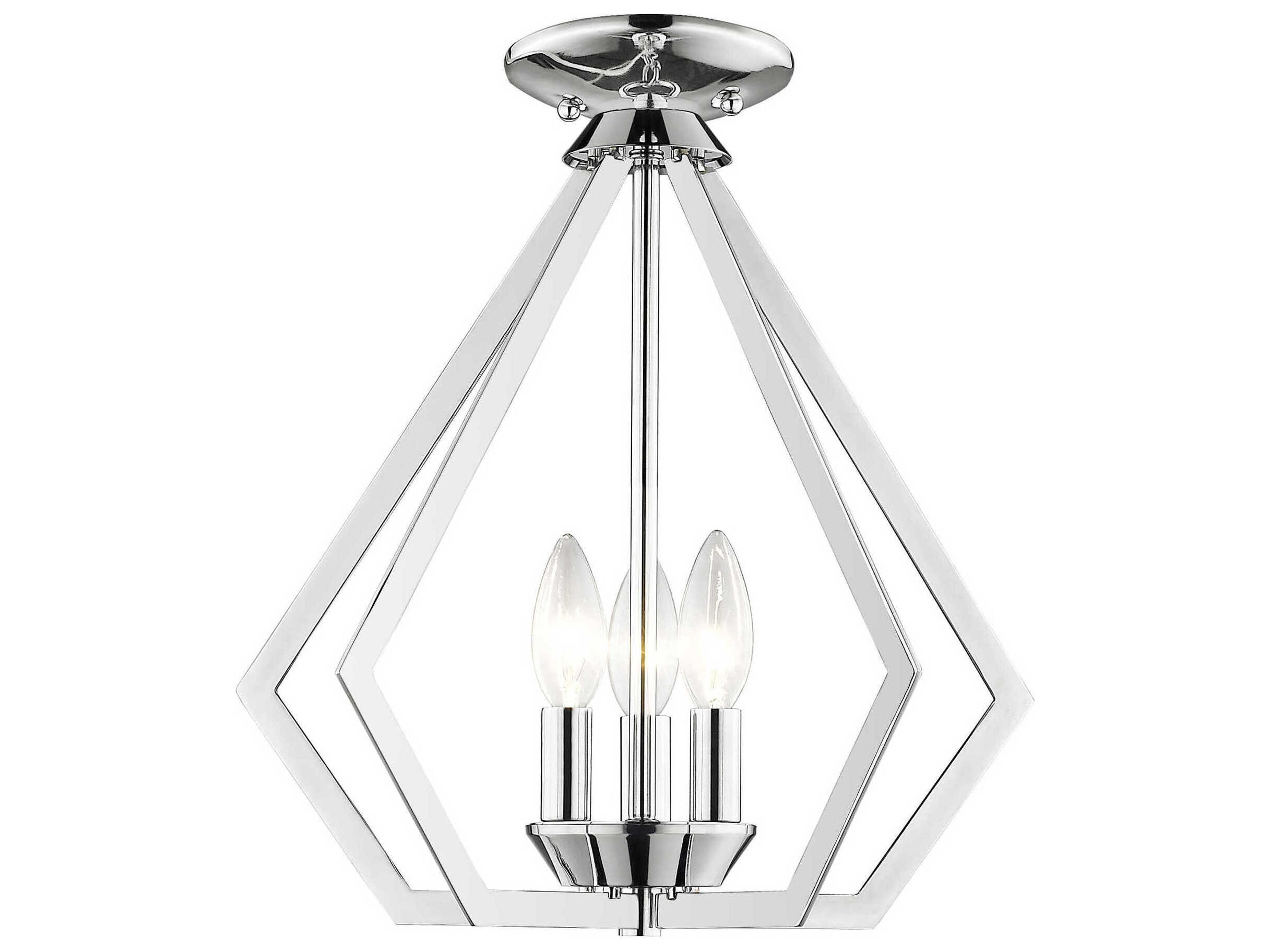 Livex Lighting Prism 3-Light Polished Chrome Pendant