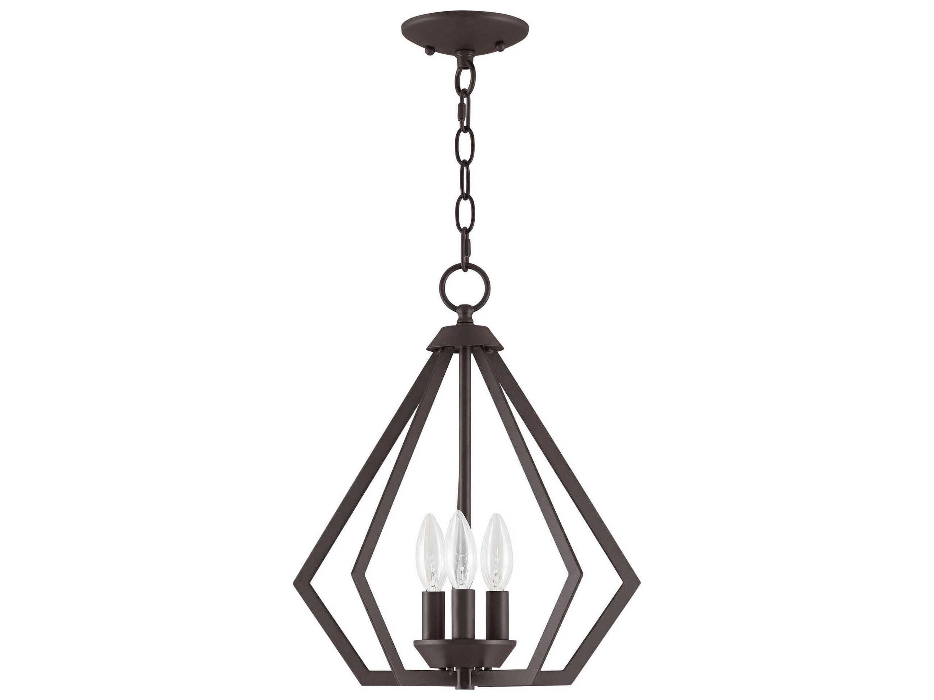 Livex Lighting Prism 3-Light Bronze Pendant