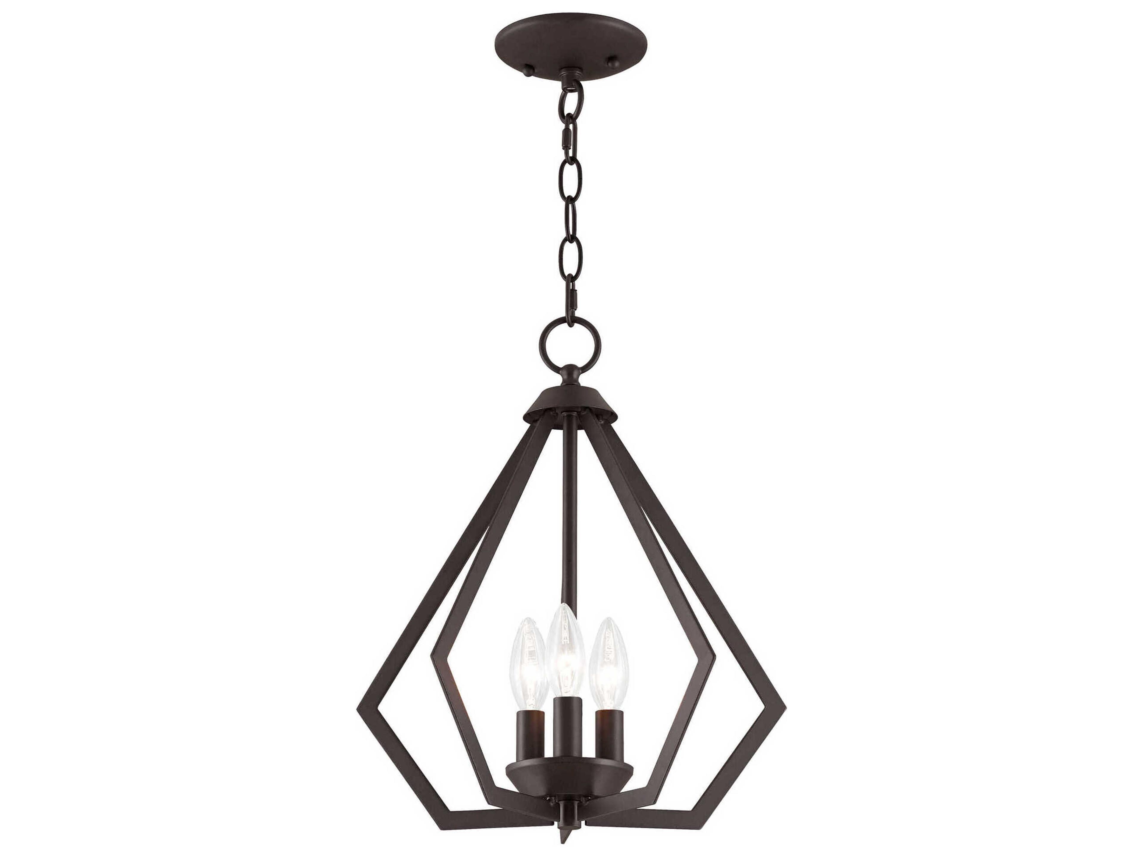 Livex Lighting Prism 3-Light Bronze Pendant