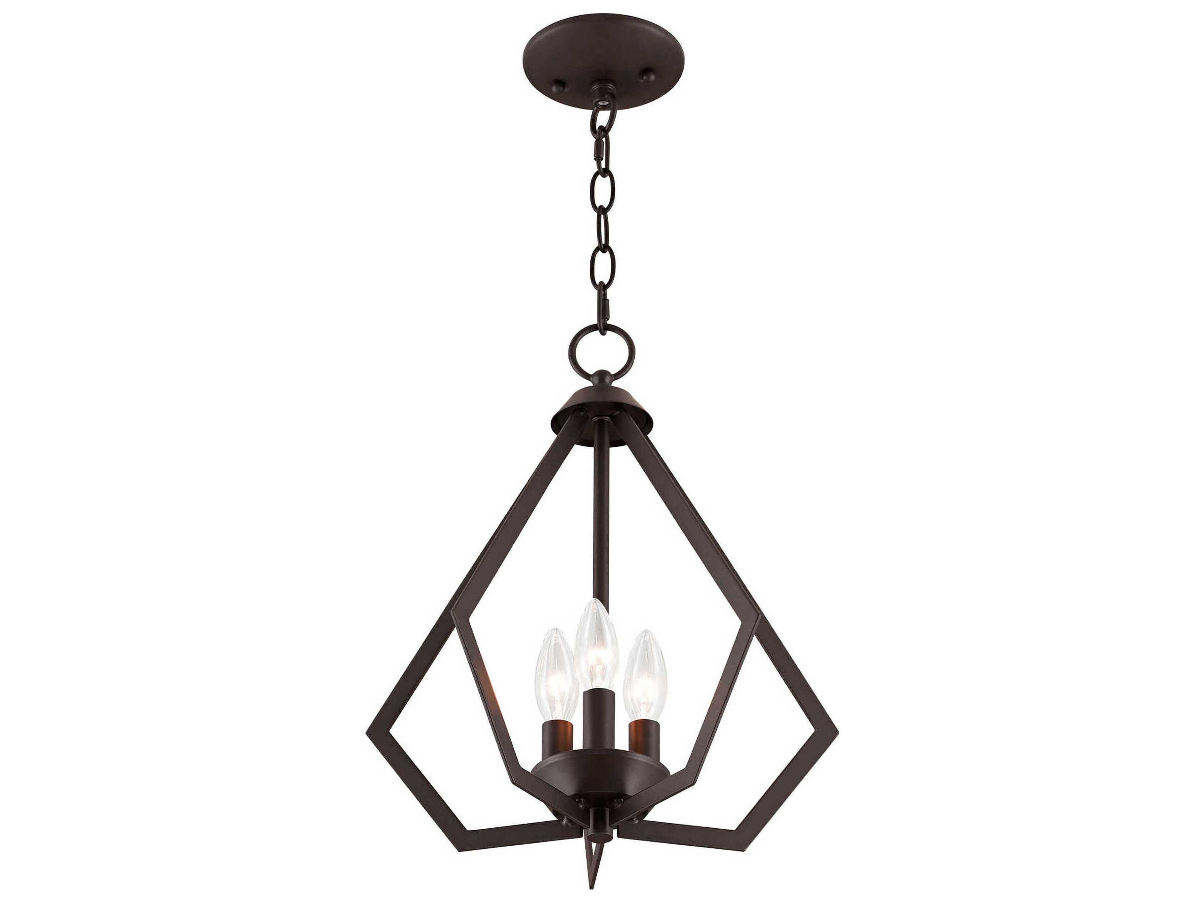 Livex Lighting Prism 3-Light Bronze Pendant