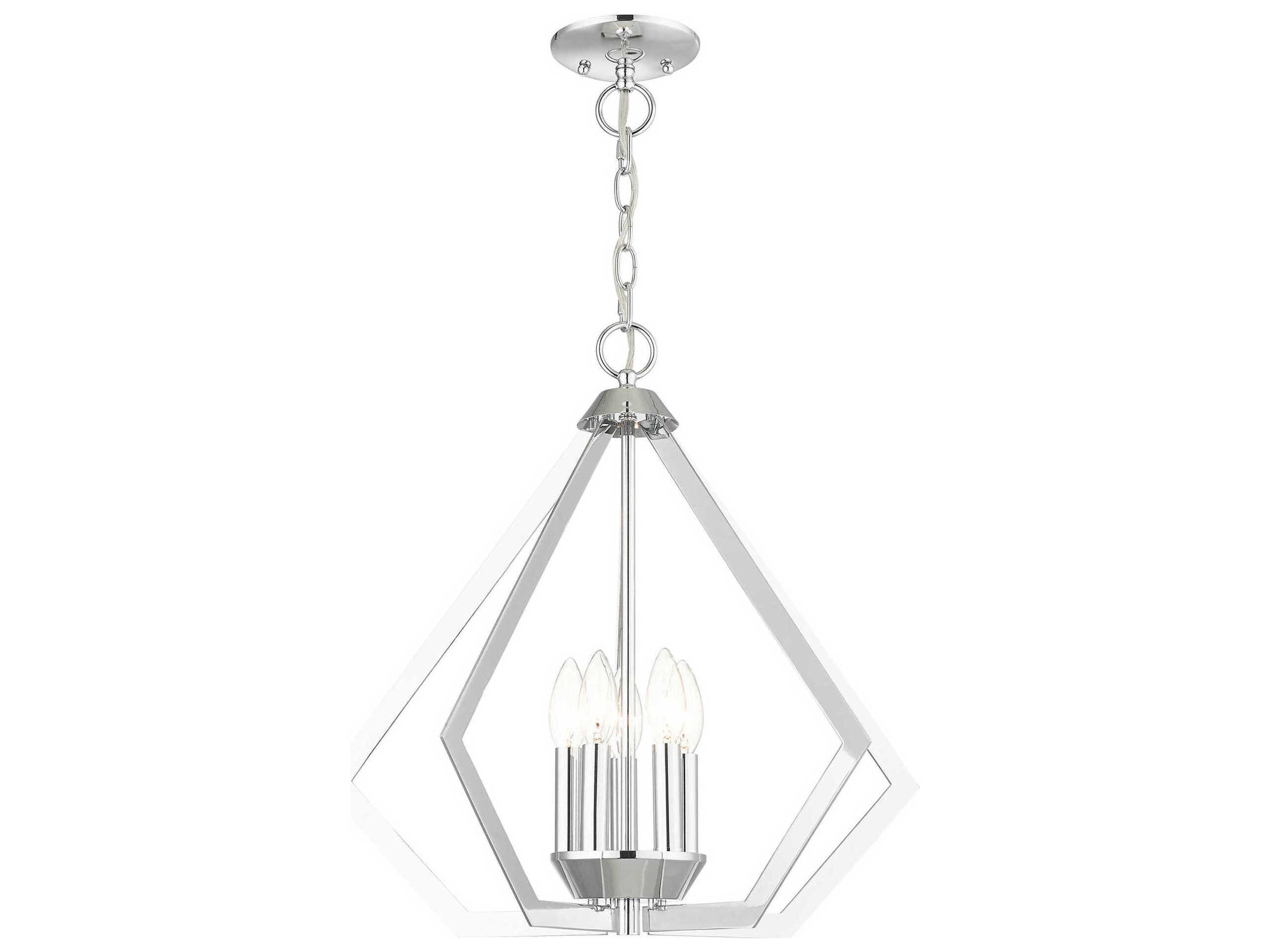 Livex Lighting Prism 5-Light Polished Chrome Pendant