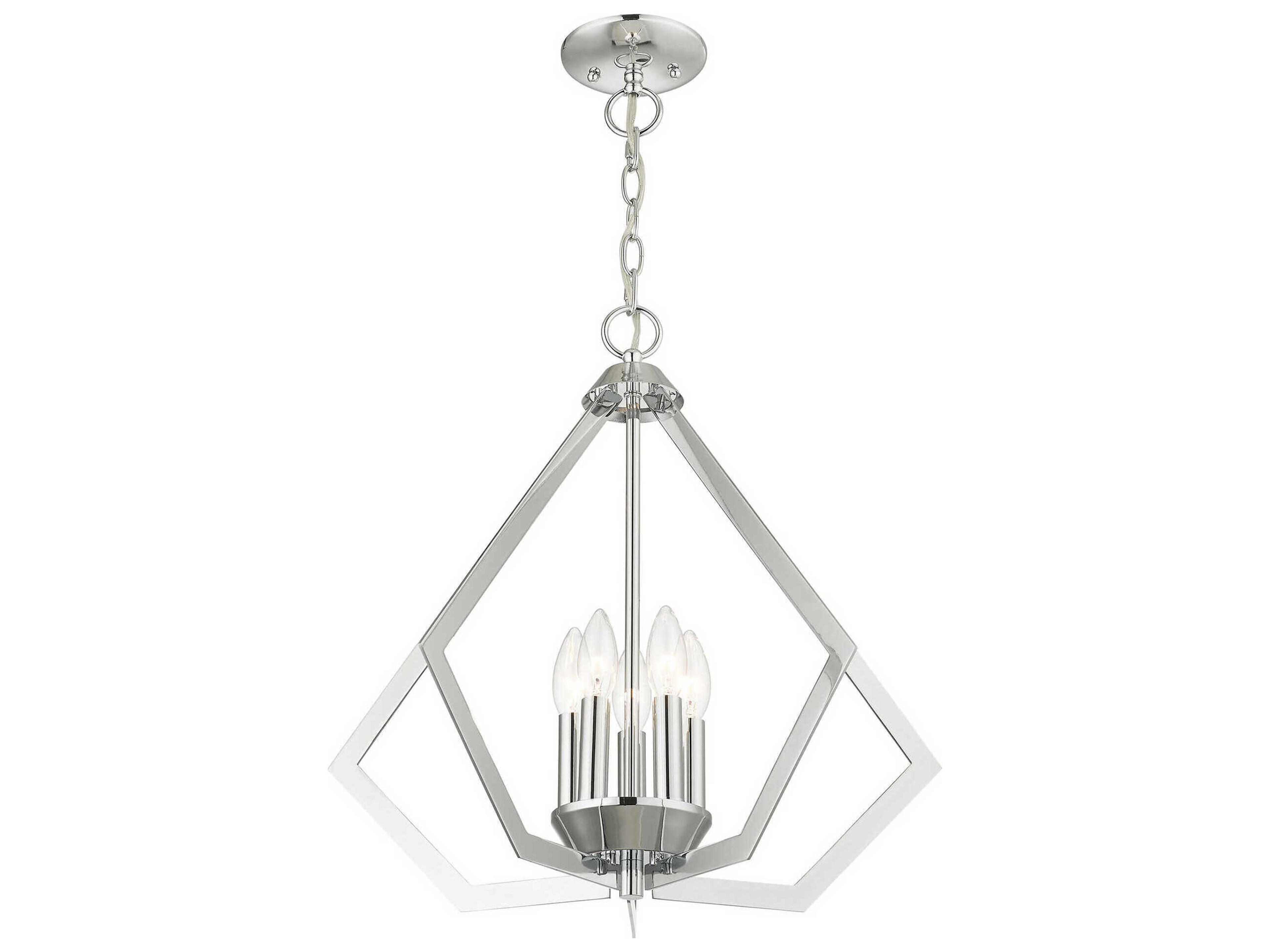 Livex Lighting Prism 5-Light Polished Chrome Pendant