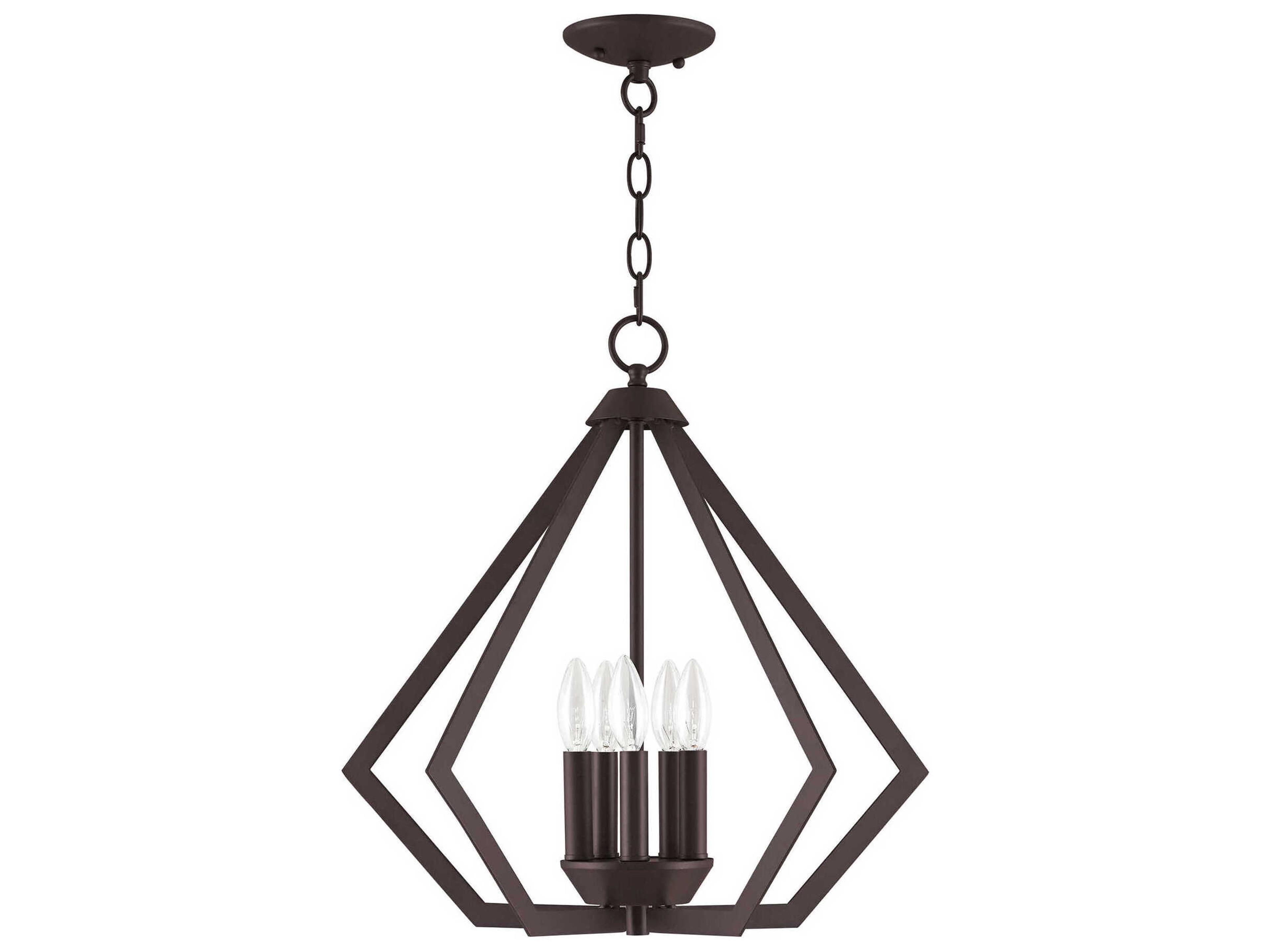 Livex Lighting Prism 5-Light Bronze Pendant