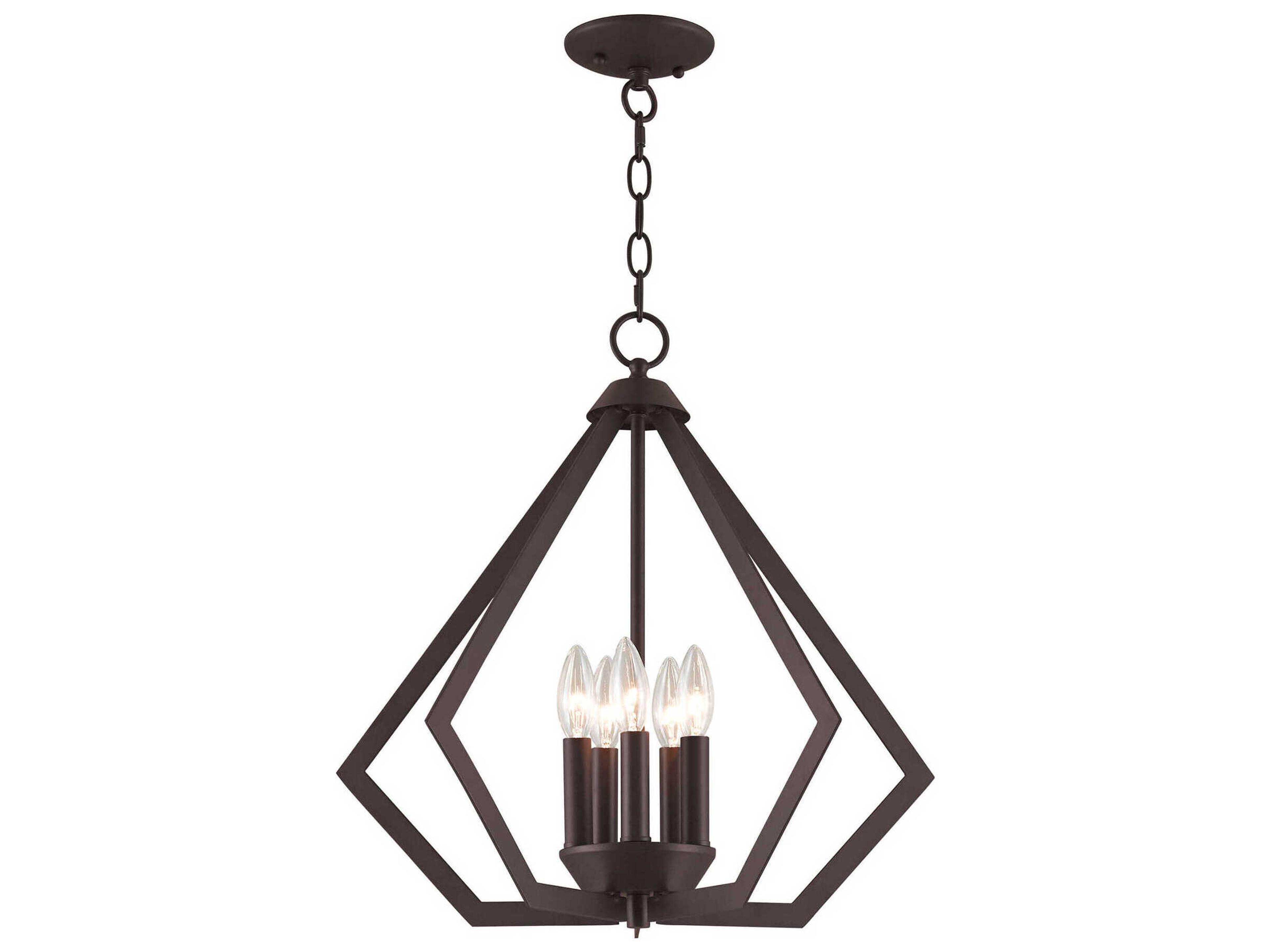 Livex Lighting Prism 5-Light Bronze Pendant