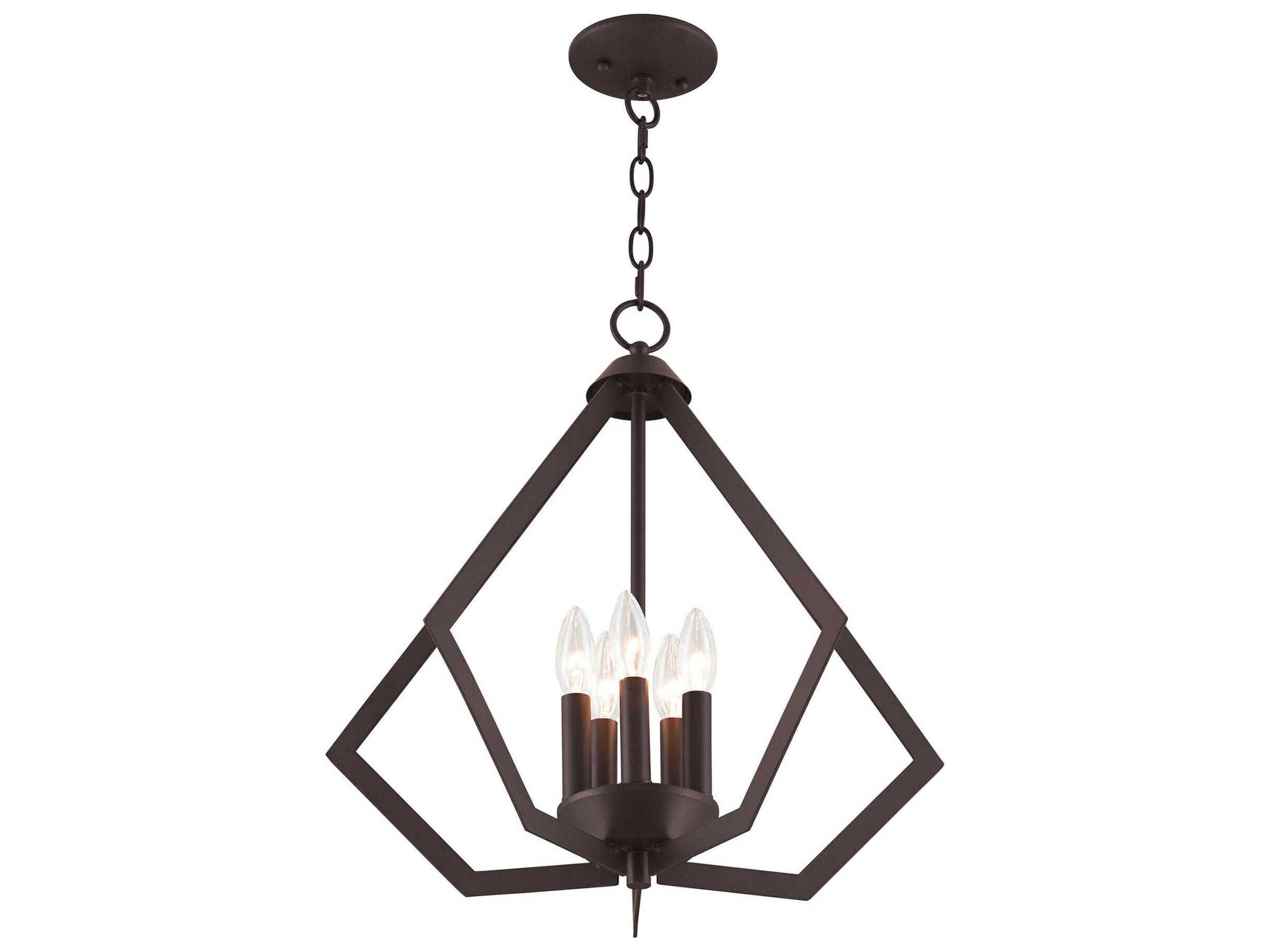 Livex Lighting Prism 5-Light Bronze Pendant